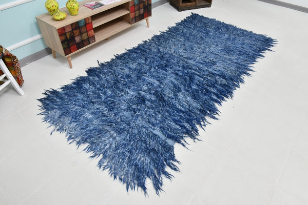 Turkish Tulu Filikli Kilim Rug 4’0’ x 8’9’