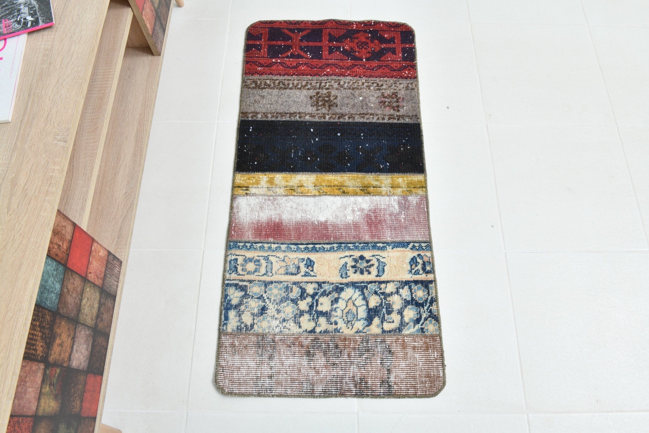 Turkish Vintage Doormat 1’10’ x 3’10’