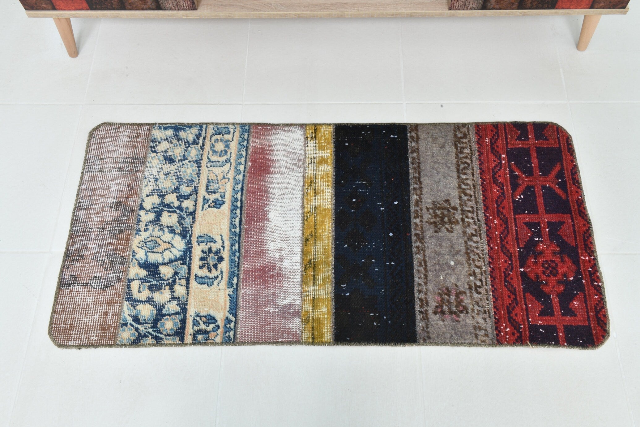 Turkish Vintage Doormat 1’10’ x 3’10’