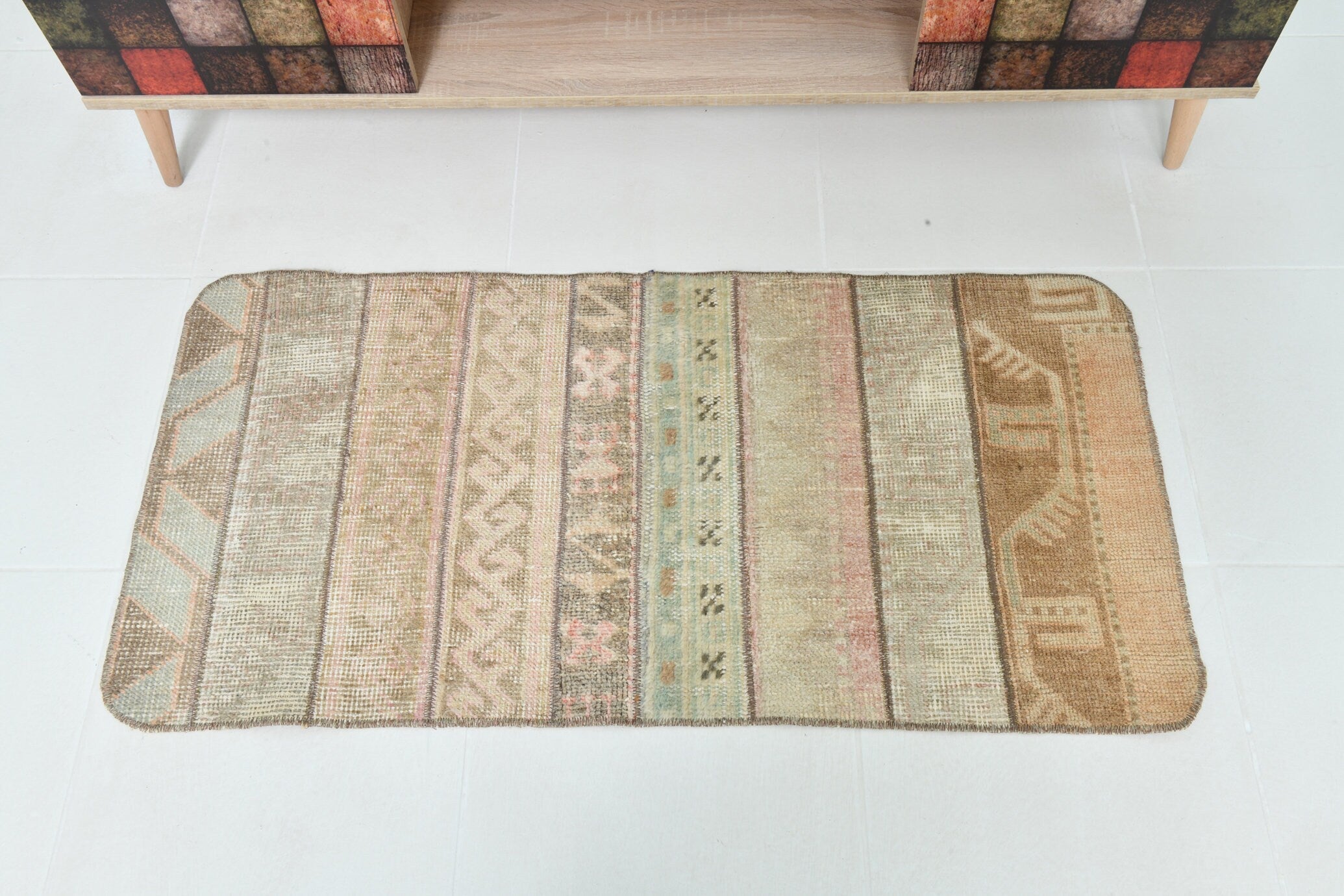 Turkish Vintage Doormat 1’11’ x 3’10’