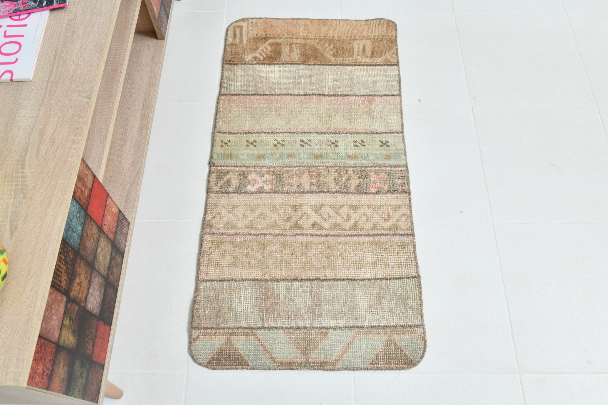Turkish Vintage Doormat 1’11’ x 3’10’
