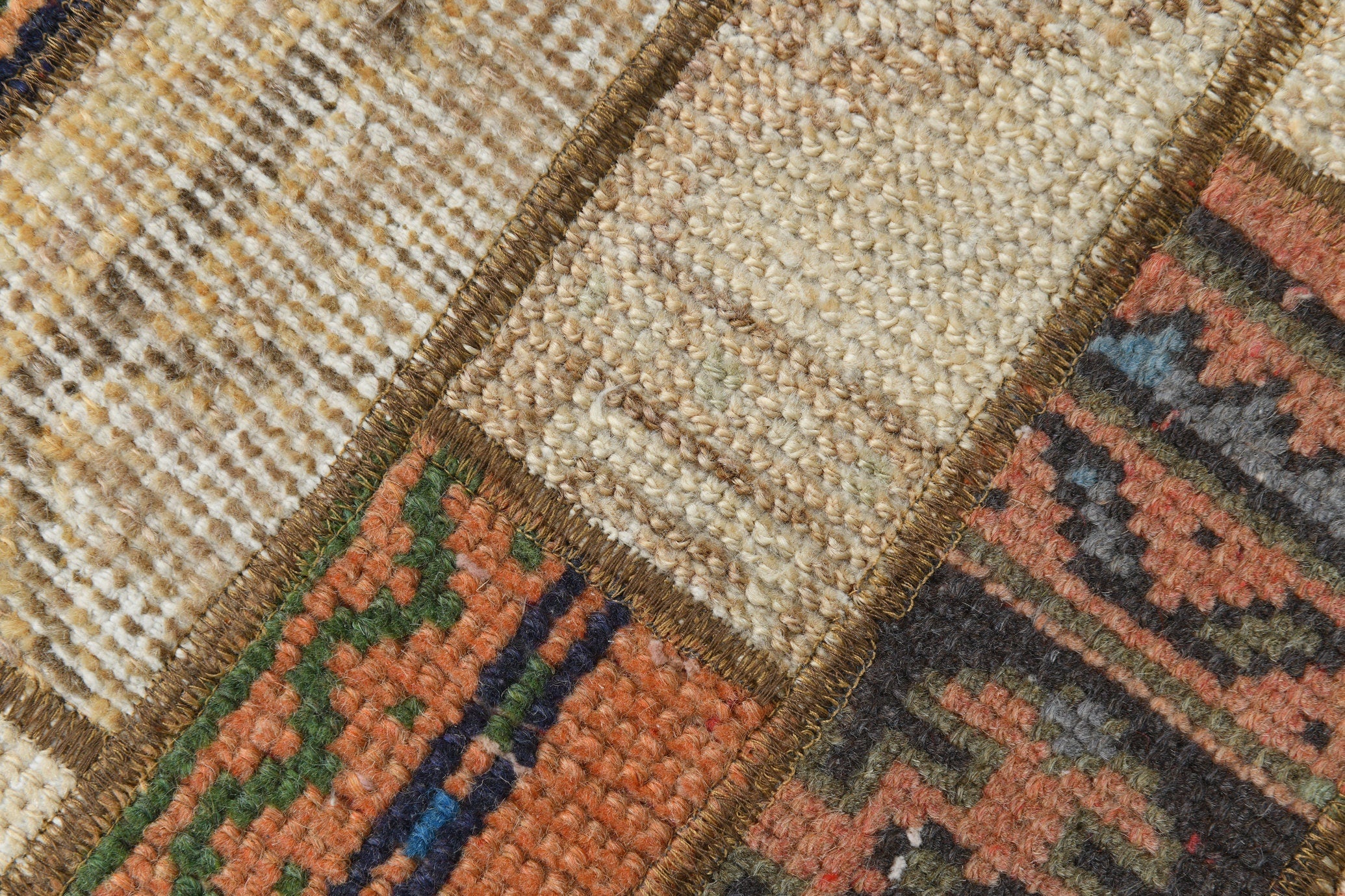 Turkish Vintage Doormat 1’7’ x 3’3’ Small Brown