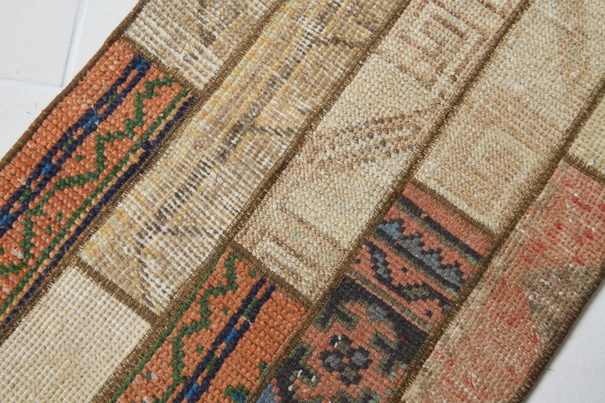 Turkish Vintage Doormat 1’7’ x 3’3’ Small Brown