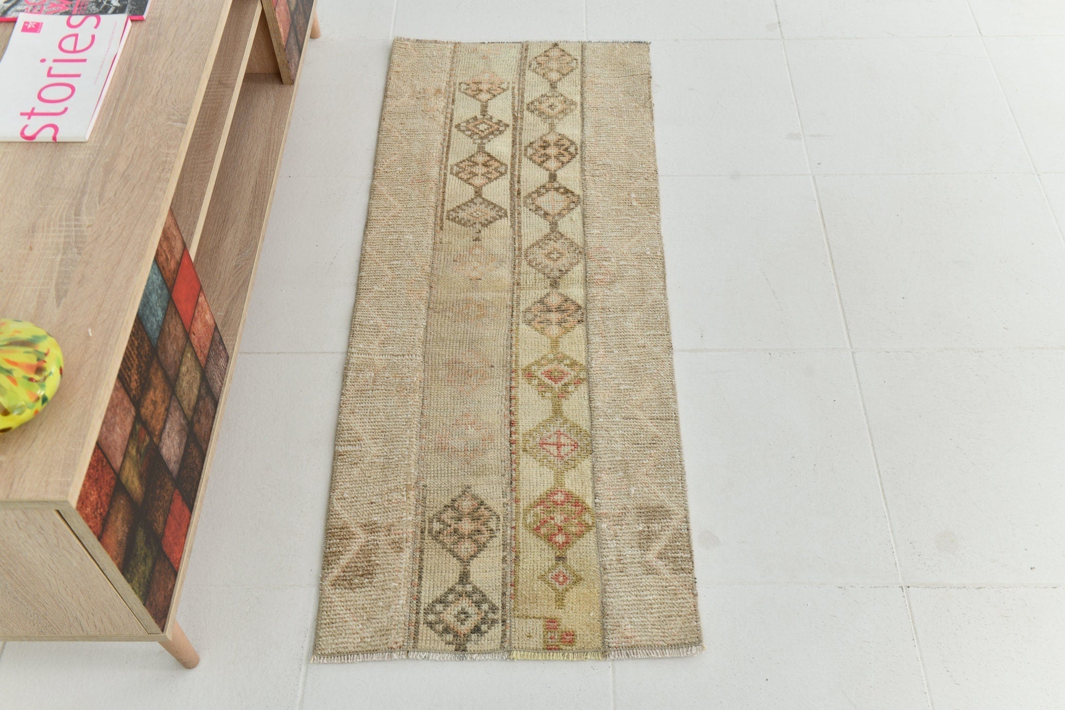 Turkish Vintage Doormat 1’8’ x 4’3’