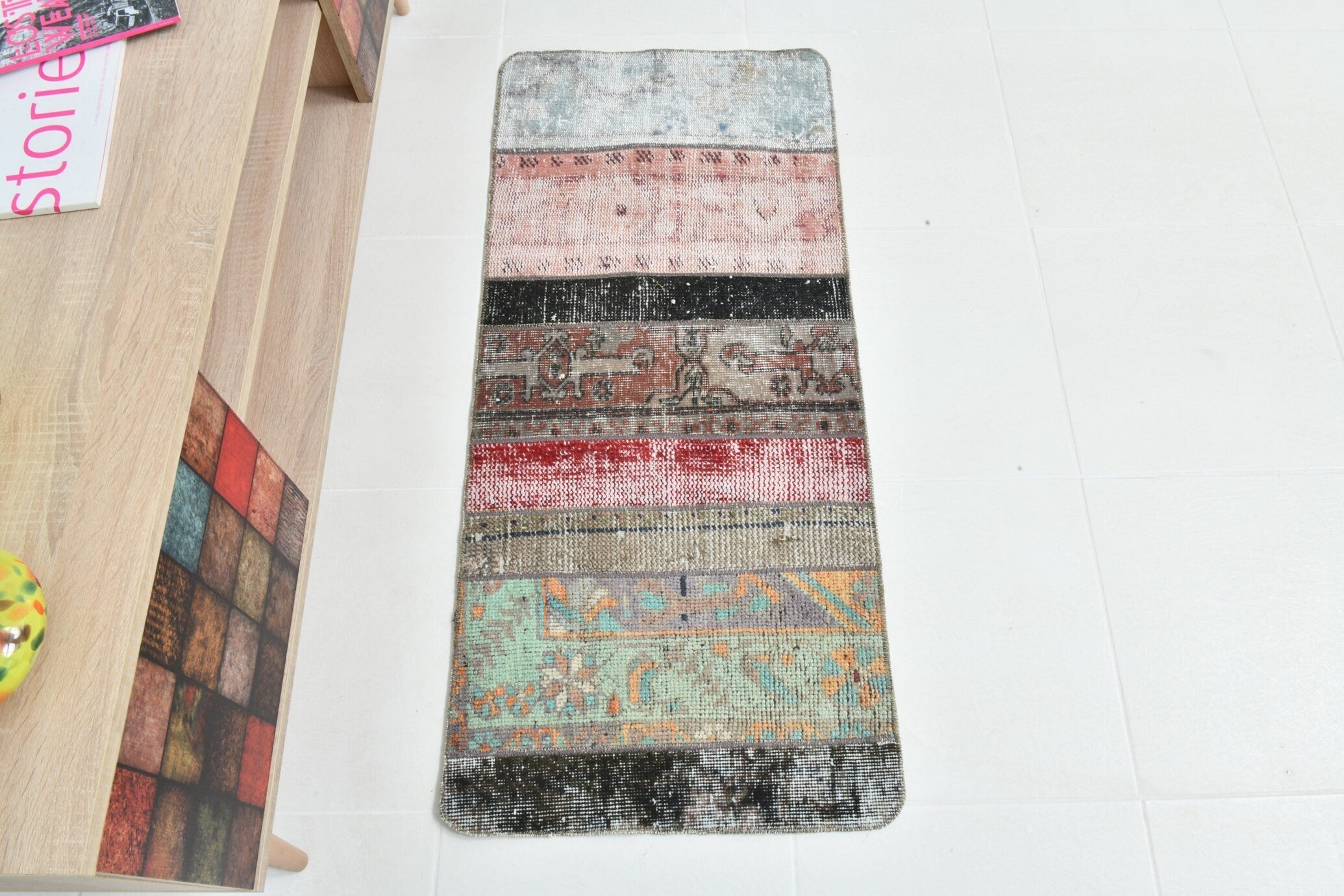 Turkish Vintage Doormat 1’9’ x 3’11’