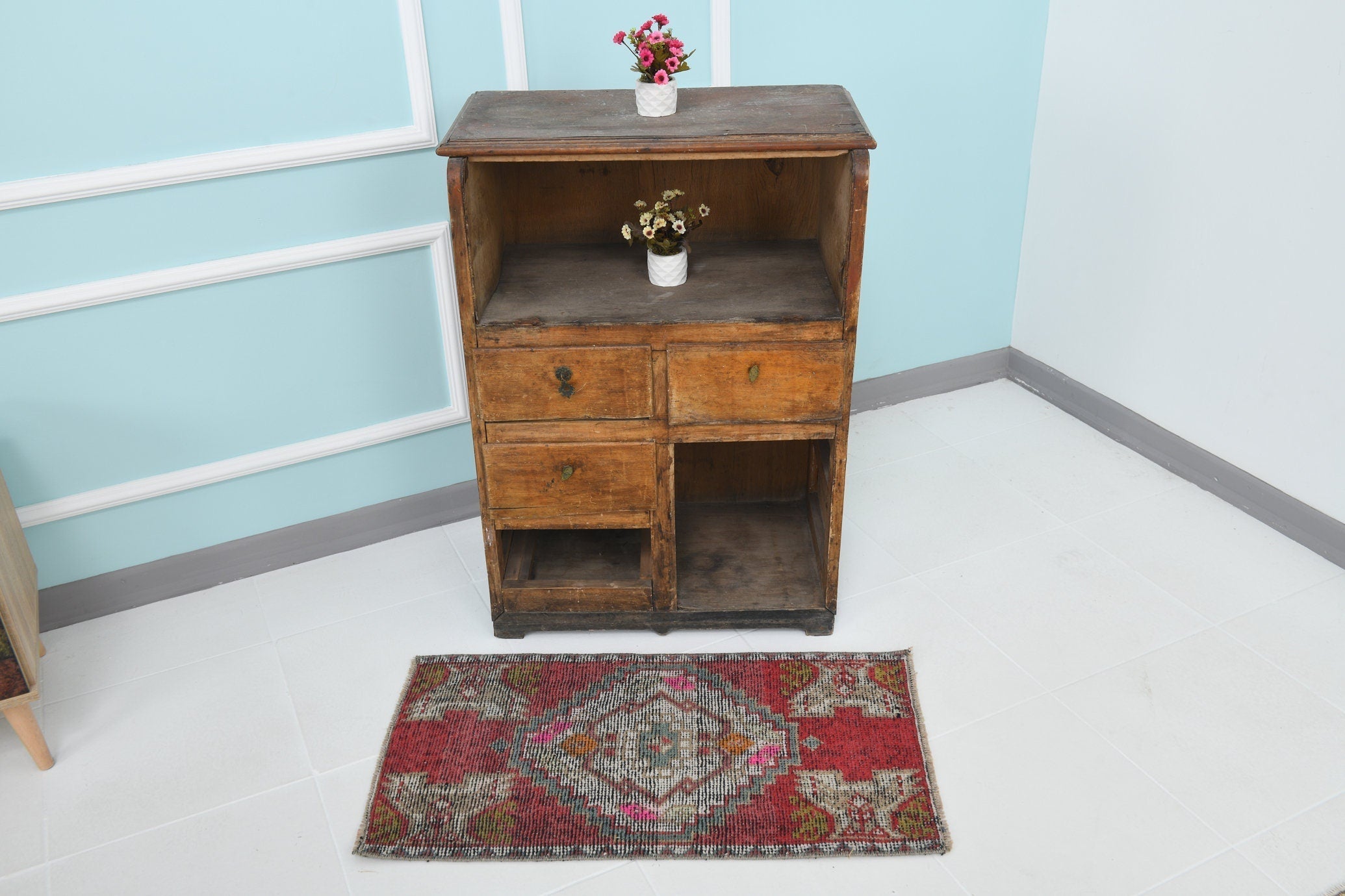 Turkish Vintage Doormat 2’12’’ x 1’7’’