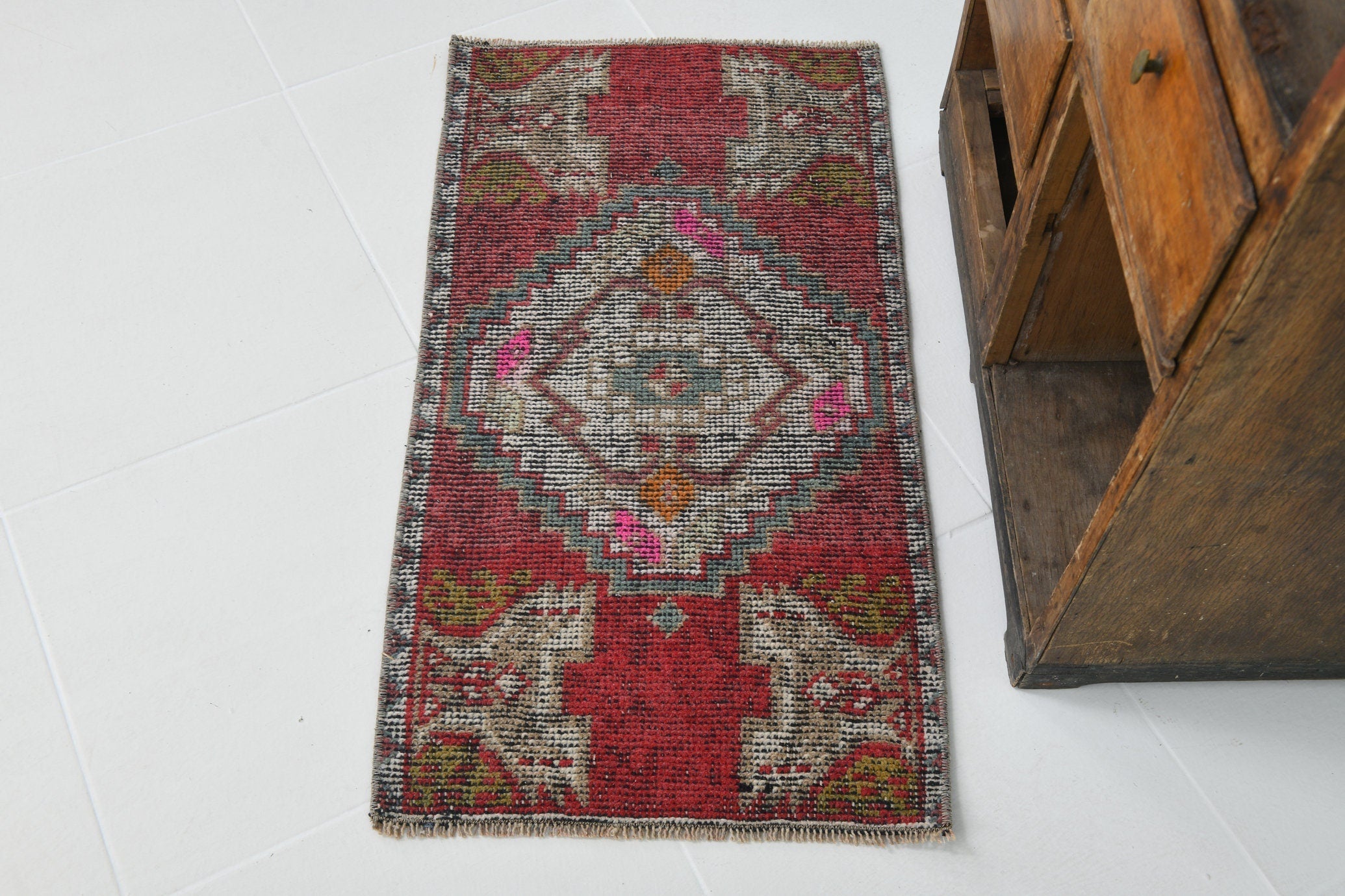 Turkish Vintage Doormat 2’12’’ x 1’7’’