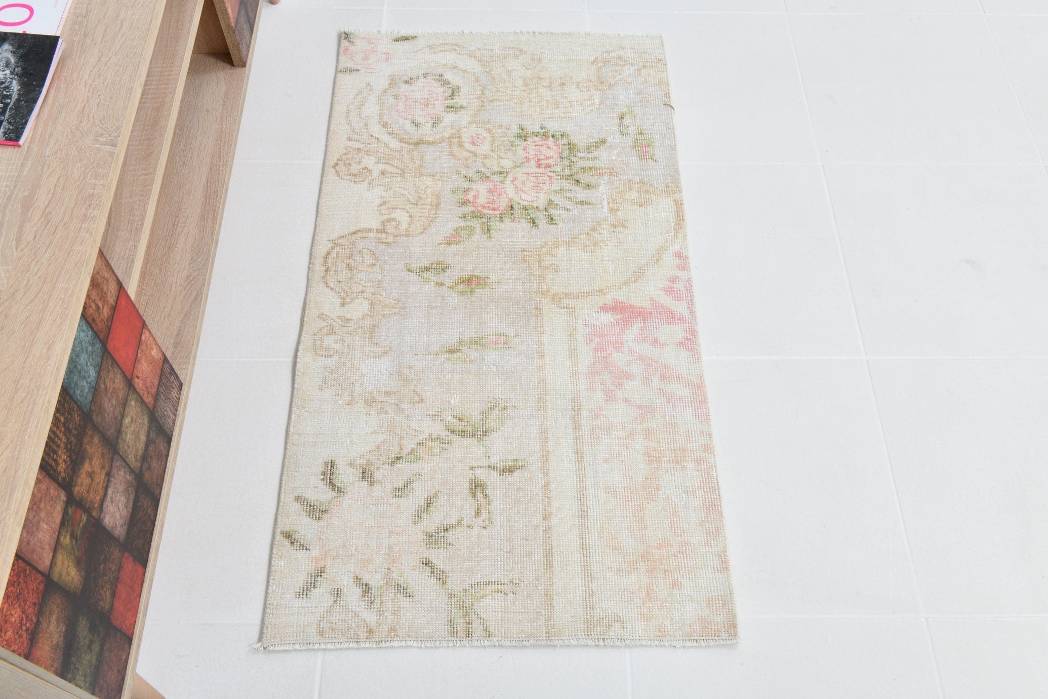 Turkish Vintage Doormat 3’10’ x 2’9’