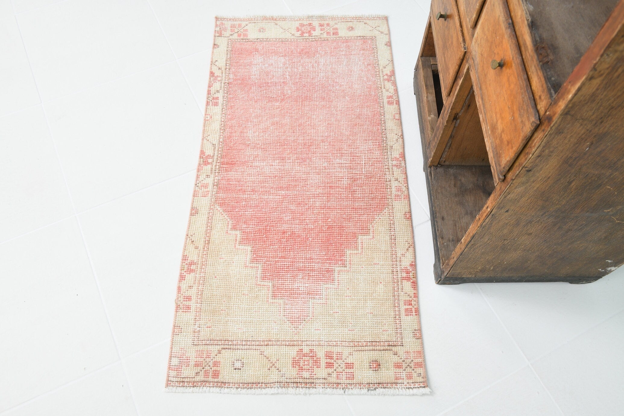 Turkish Vintage Doormat 3’9’ x 1’10’