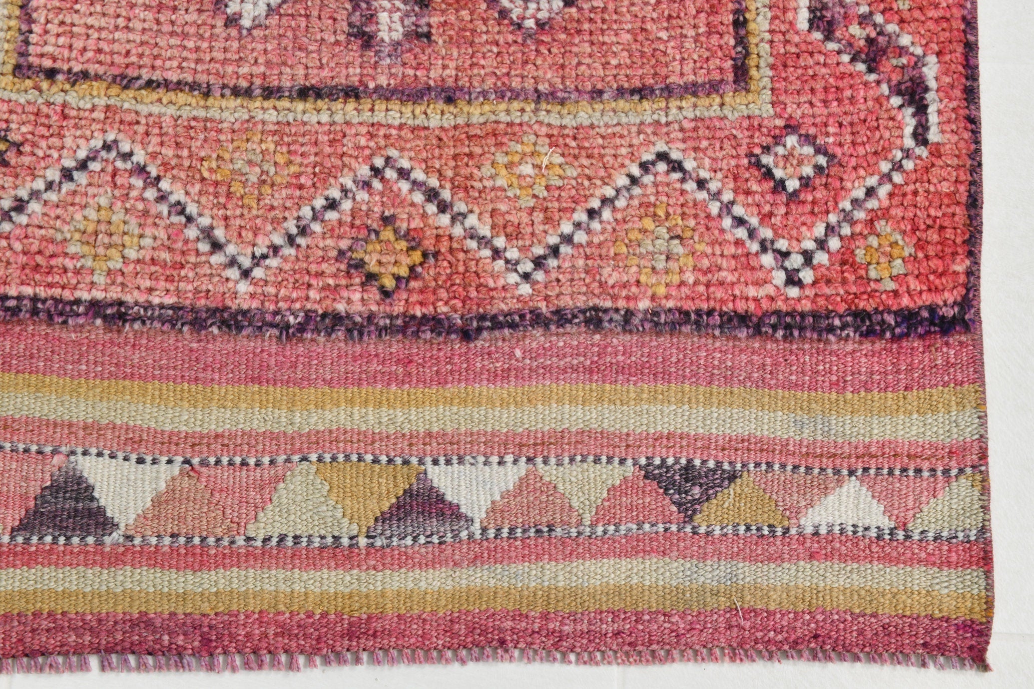 Turkish Vintage Herki Rug 10’10’ x 2’9’