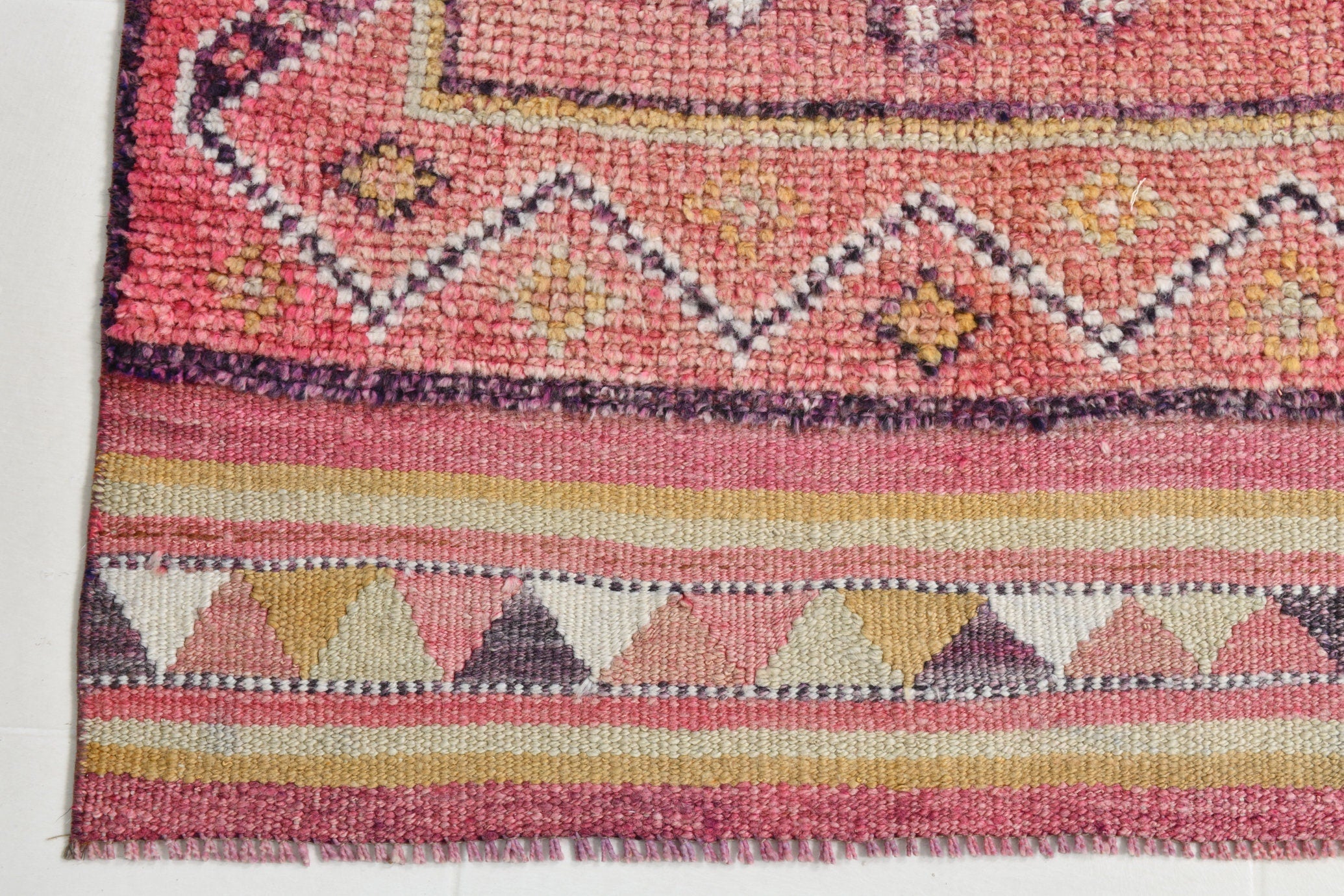 Turkish Vintage Herki Rug 10’10’ x 2’9’