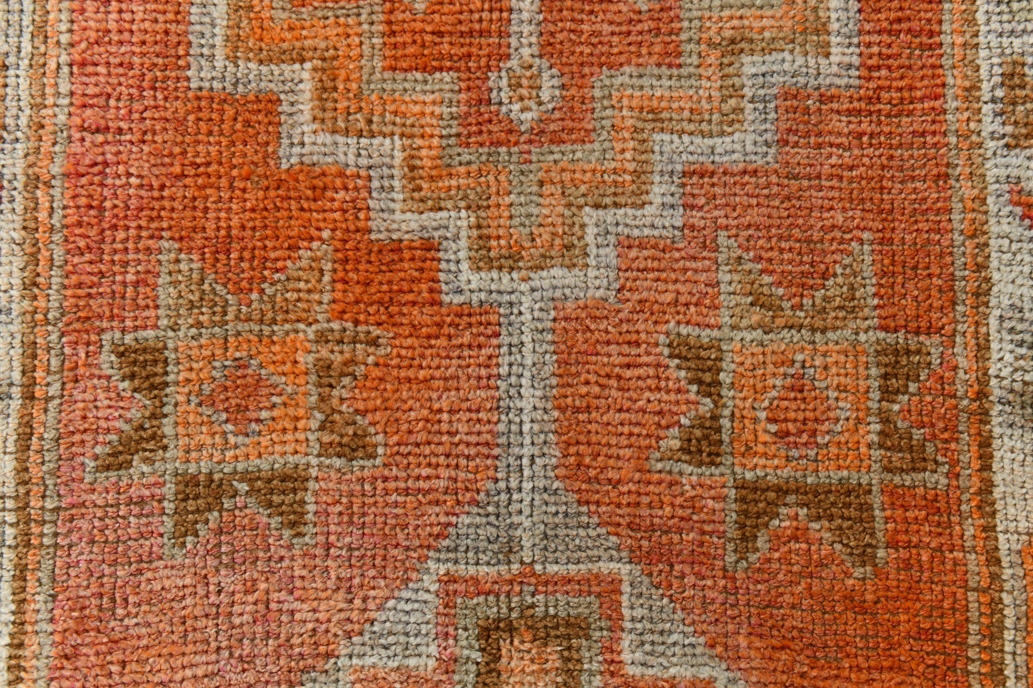 Turkish Vintage Herki Rug 10’4’ x 2’10’
