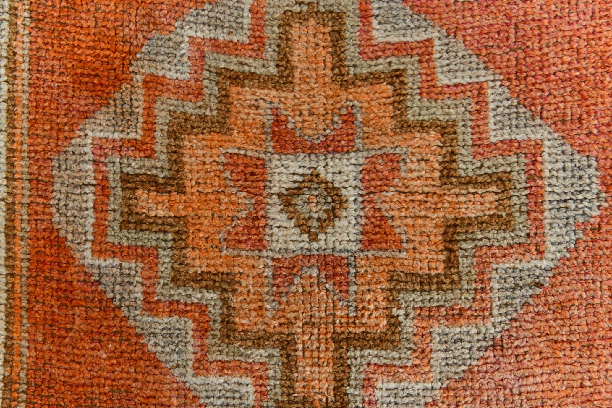 Turkish Vintage Herki Rug 10’4’ x 2’10’
