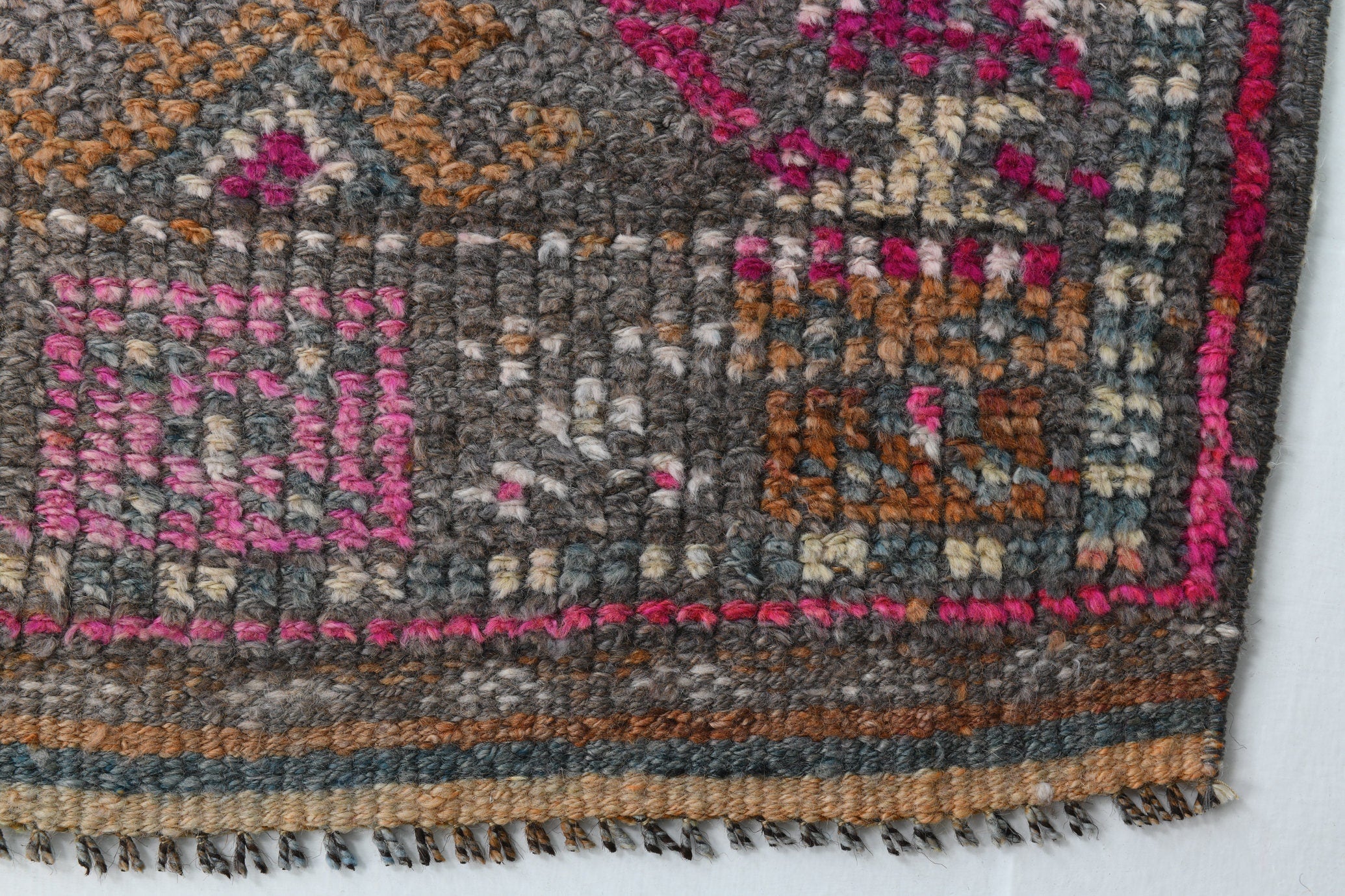 Turkish Vintage Herki Rug 10’8’ x 2’10’