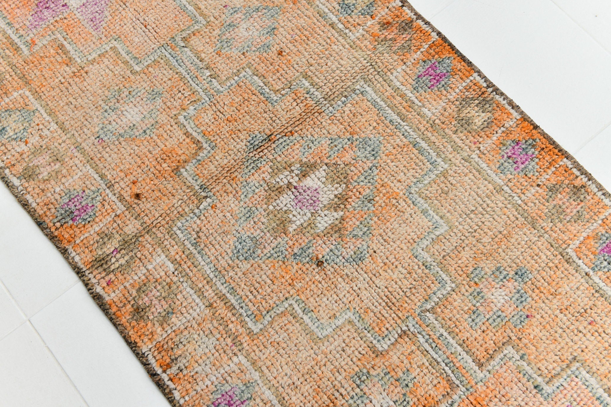 Turkish Vintage Herki Rug 11’5’ x 2’10’