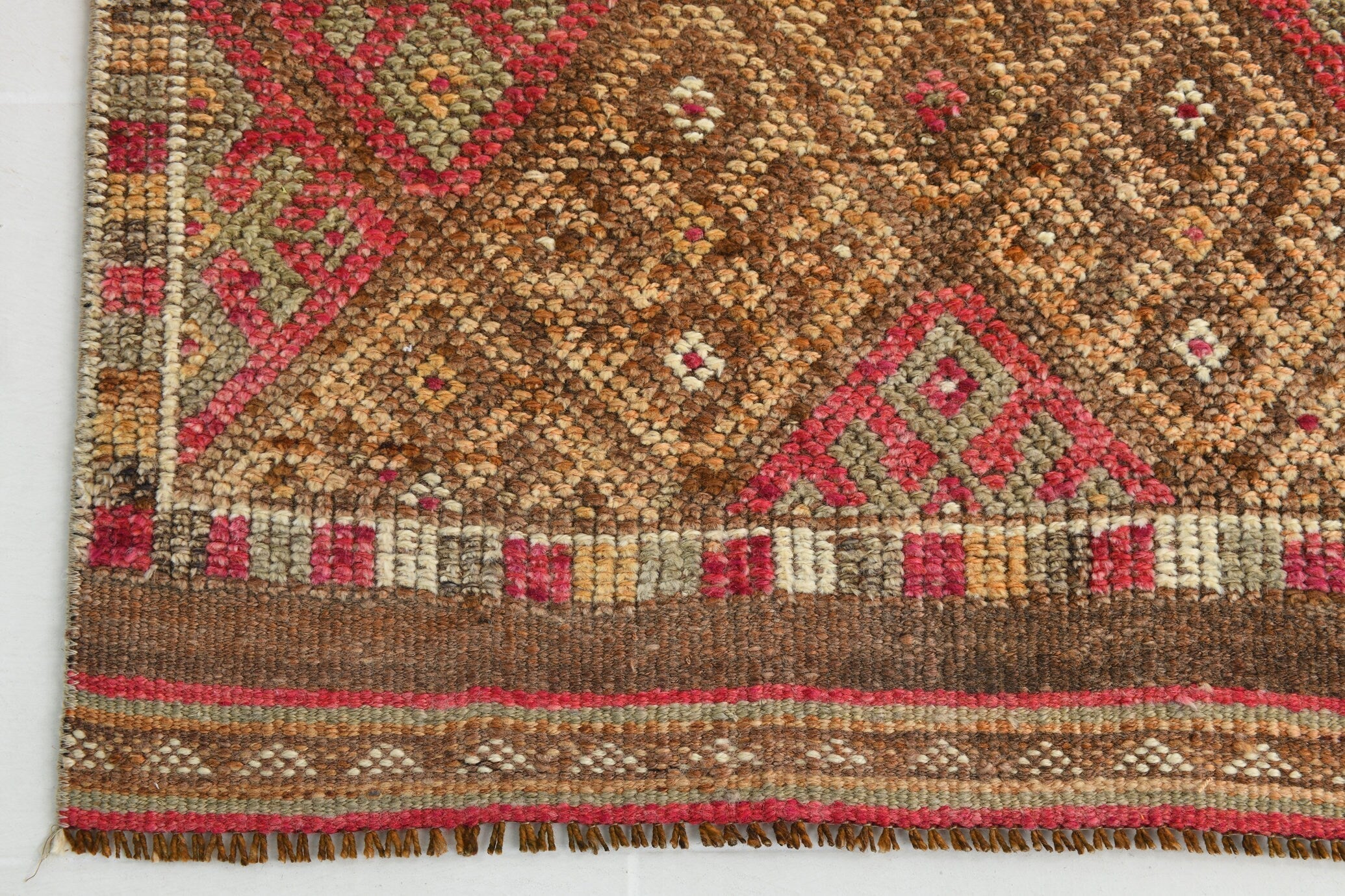 Turkish Vintage Herki Rug 14’2’ x 2’11’