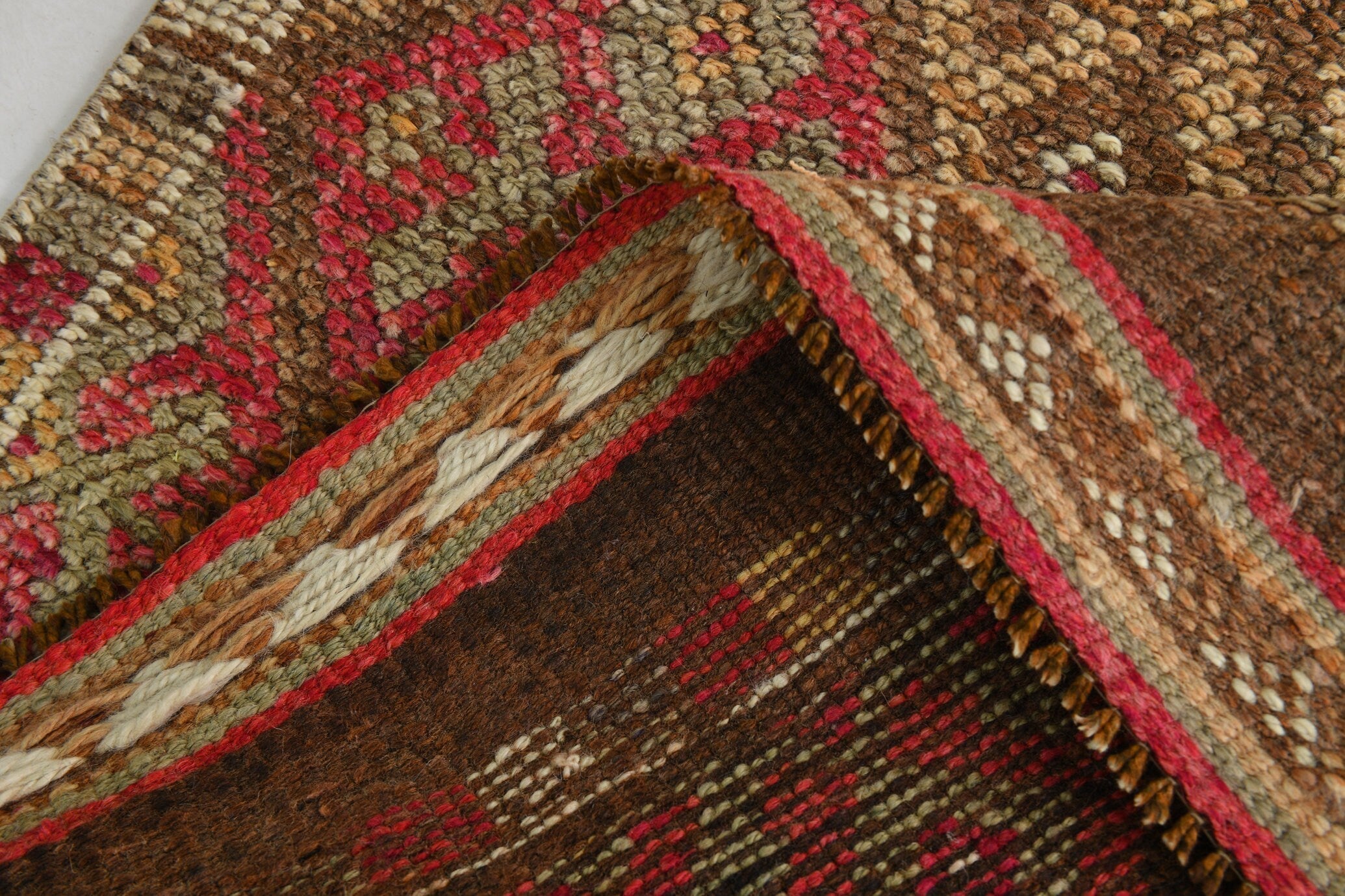 Turkish Vintage Herki Rug 14’2’ x 2’11’
