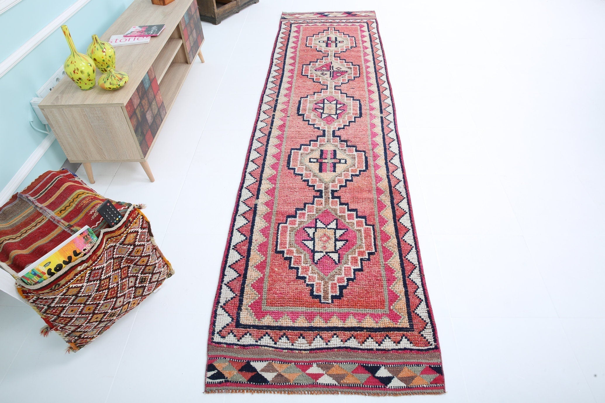 Turkish Vintage Herki Rug 2’10’’ x 10’12’’