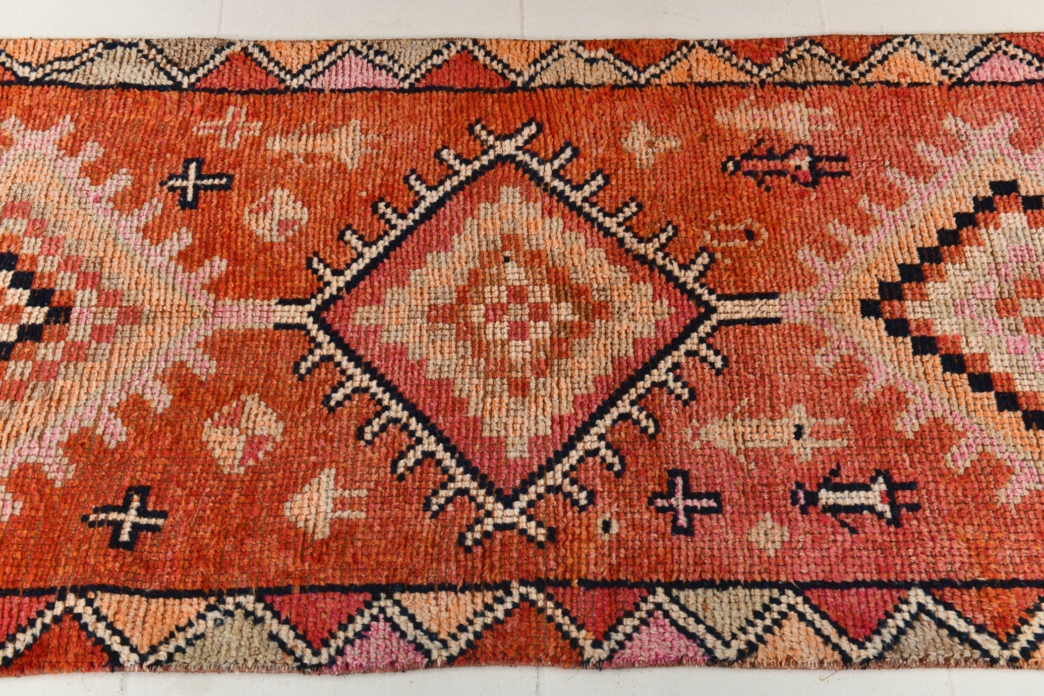 Turkish Vintage Herki Rug 2’10’’ x 10’6’’