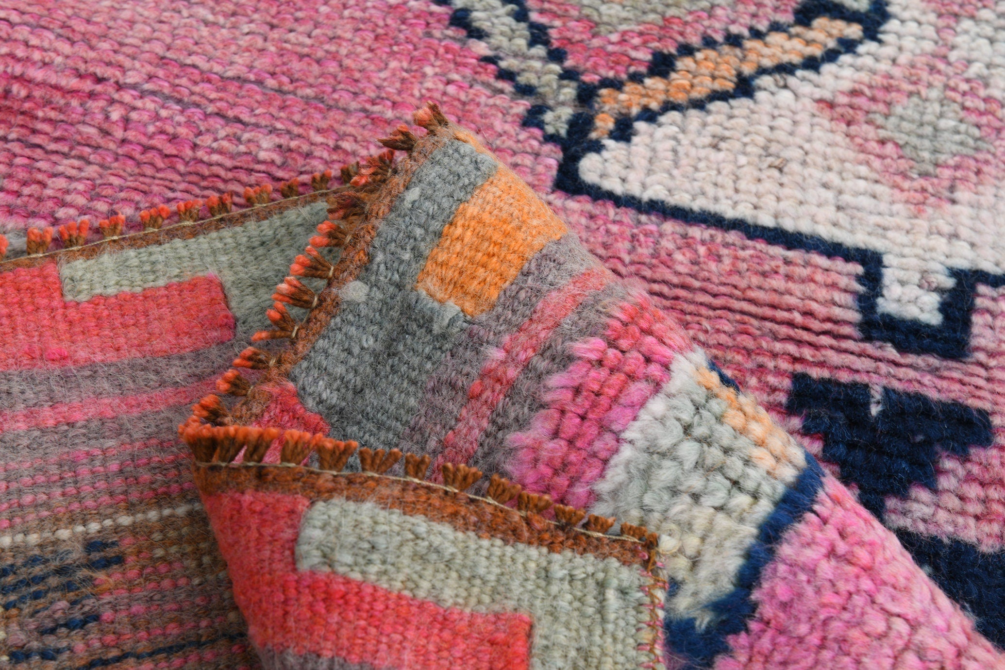 Turkish Vintage Herki Rug 2’10’ x 12’0’
