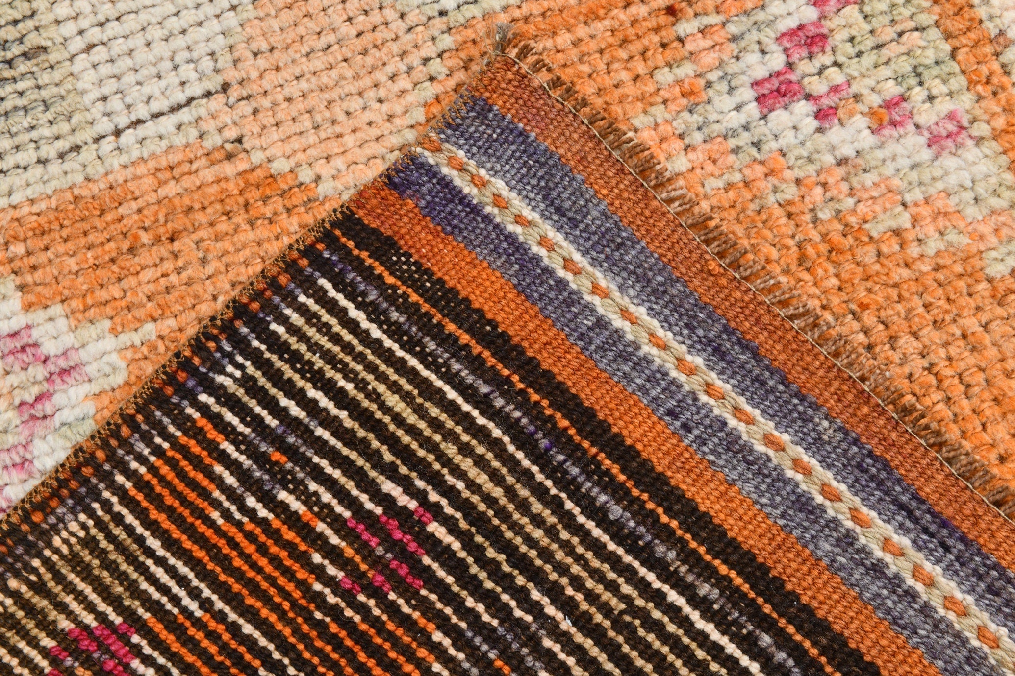 Turkish Vintage Herki Rug 2’10’ x 12’10’