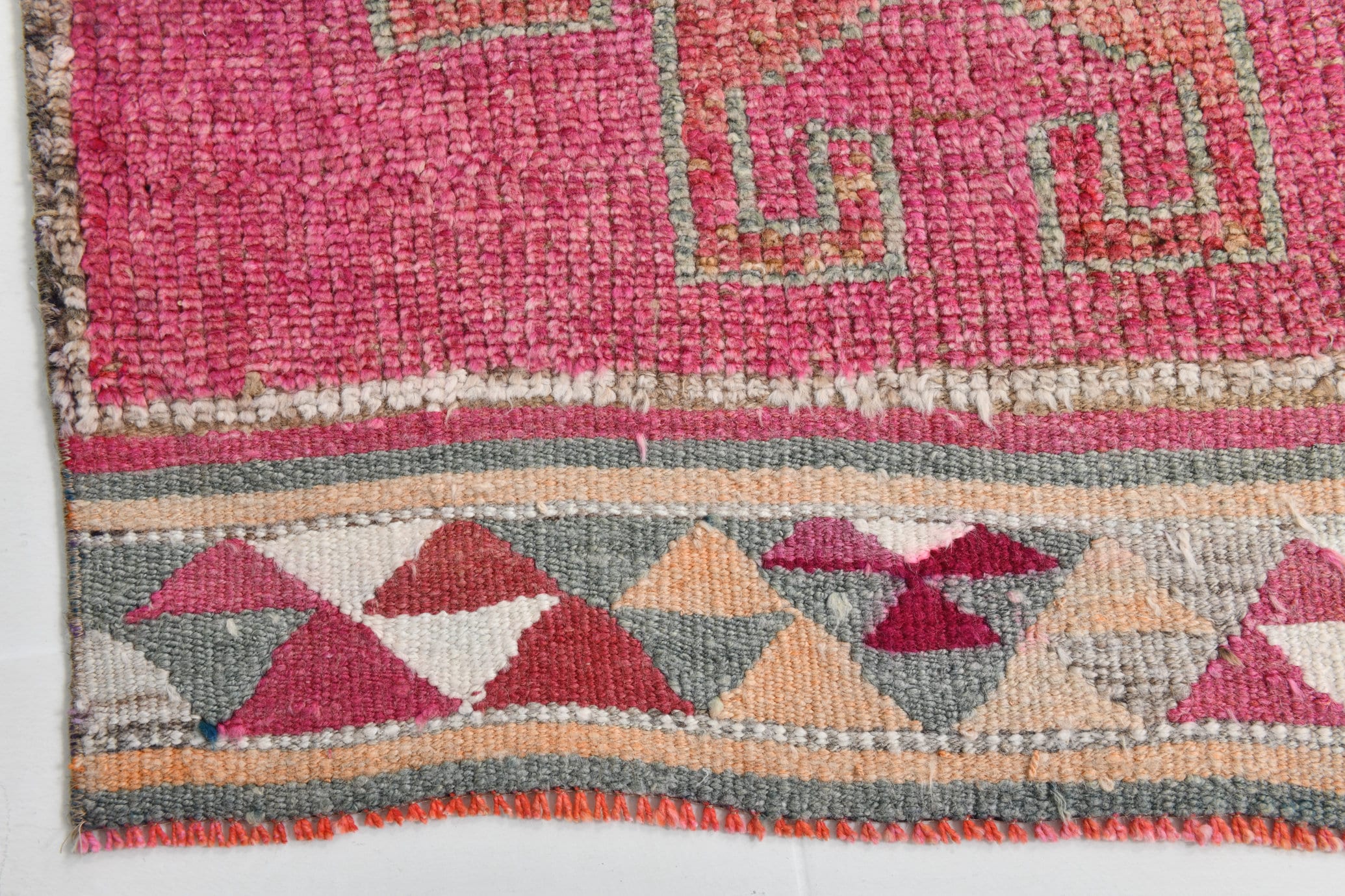 Turkish Vintage Herki Rug 2’10’ x 14’8’