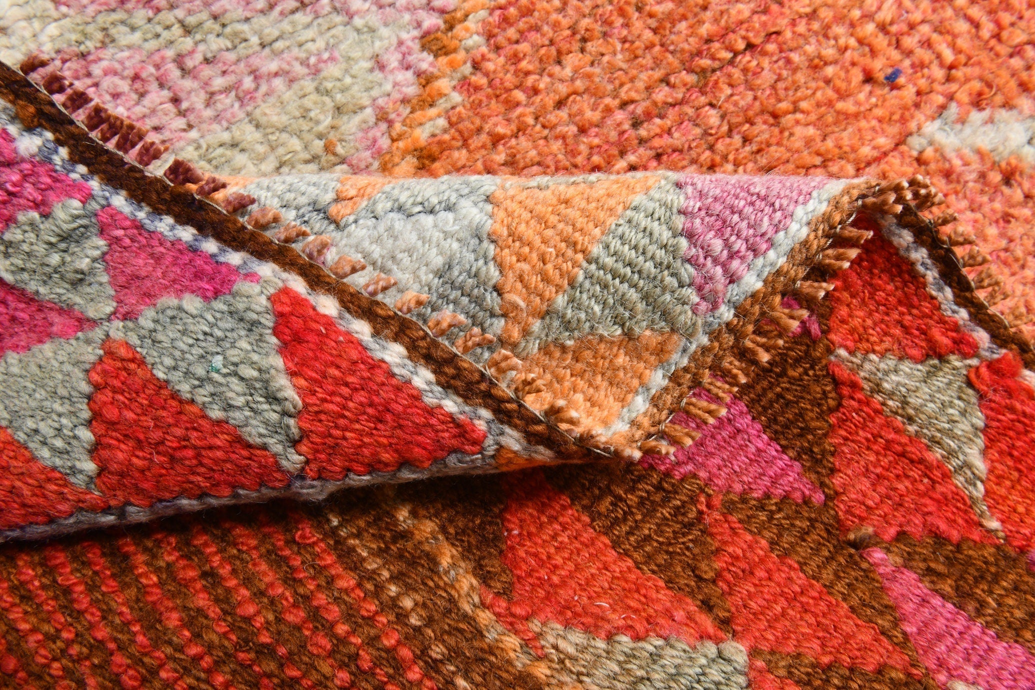 Turkish Vintage Herki Rug 2’11’ x 10’3’