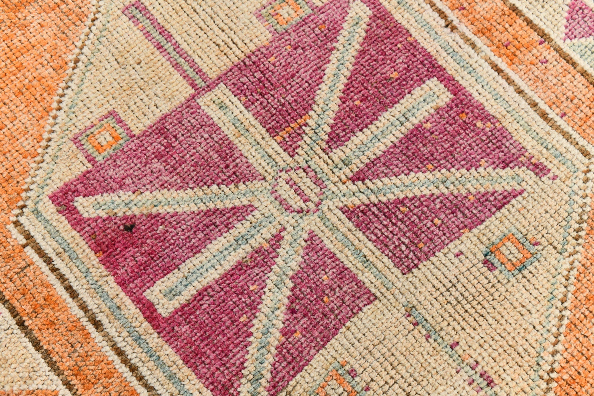 Turkish Vintage Herki Rug 2’11’ x 12’4’