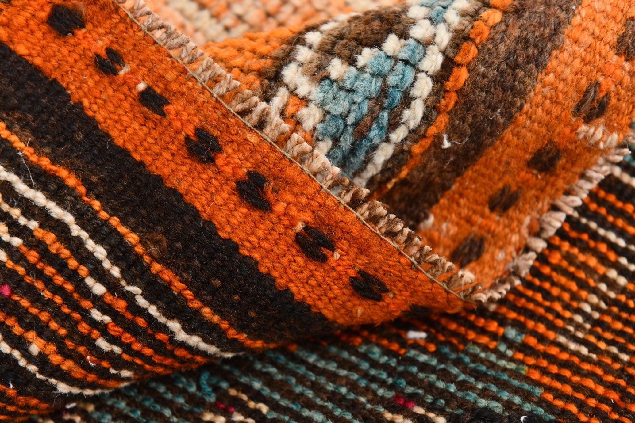 Turkish Vintage Herki Rug 2’11’ x 12’4’