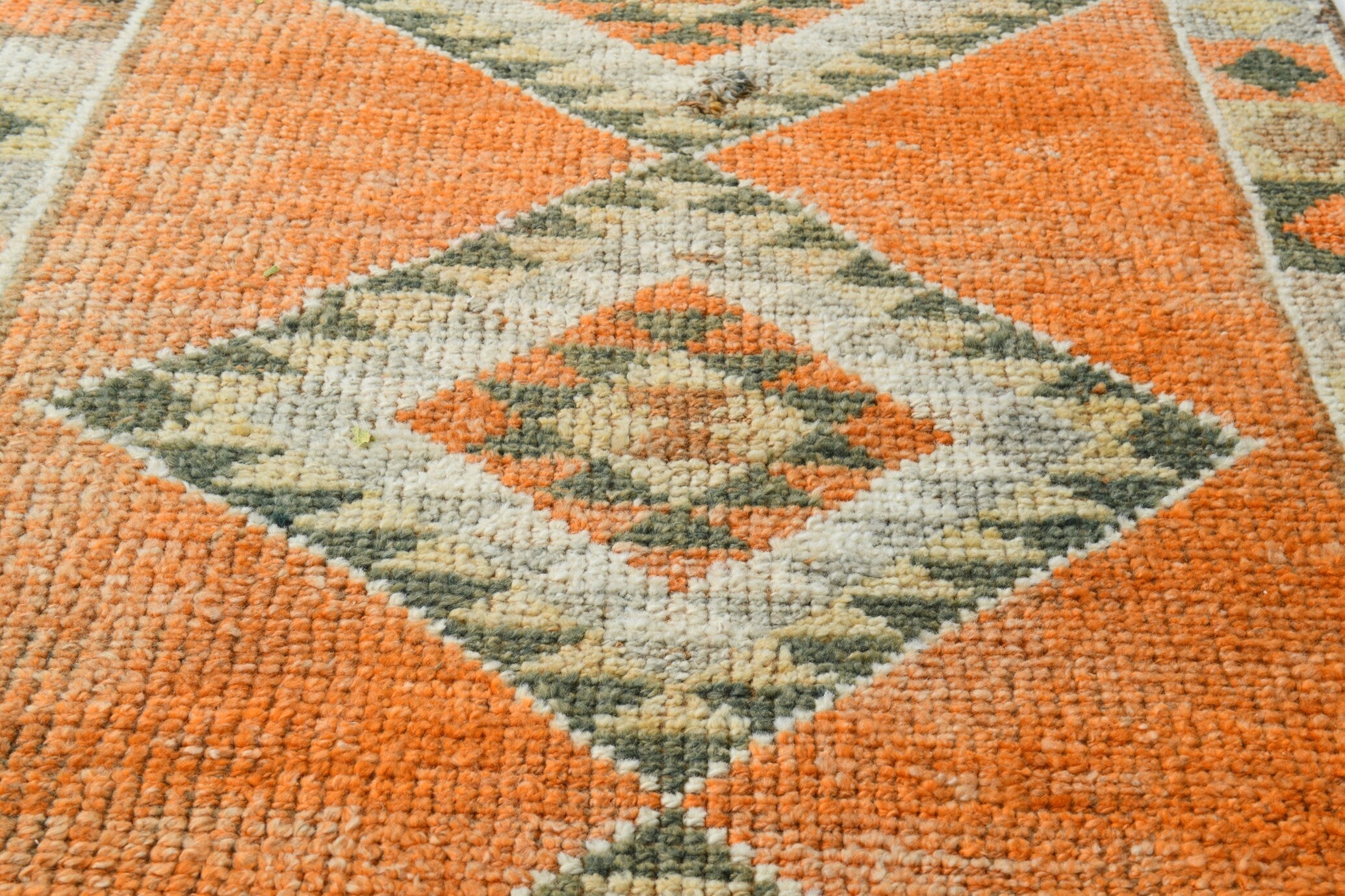 Turkish Vintage Herki Rug 2’11’ x 12’5’