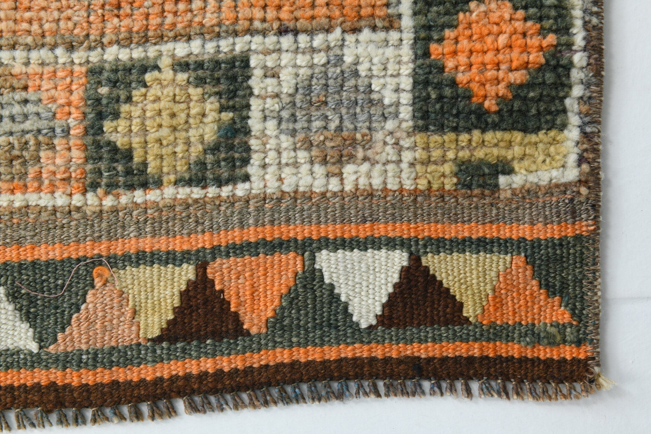 Turkish Vintage Herki Rug 2’11’ x 12’5’
