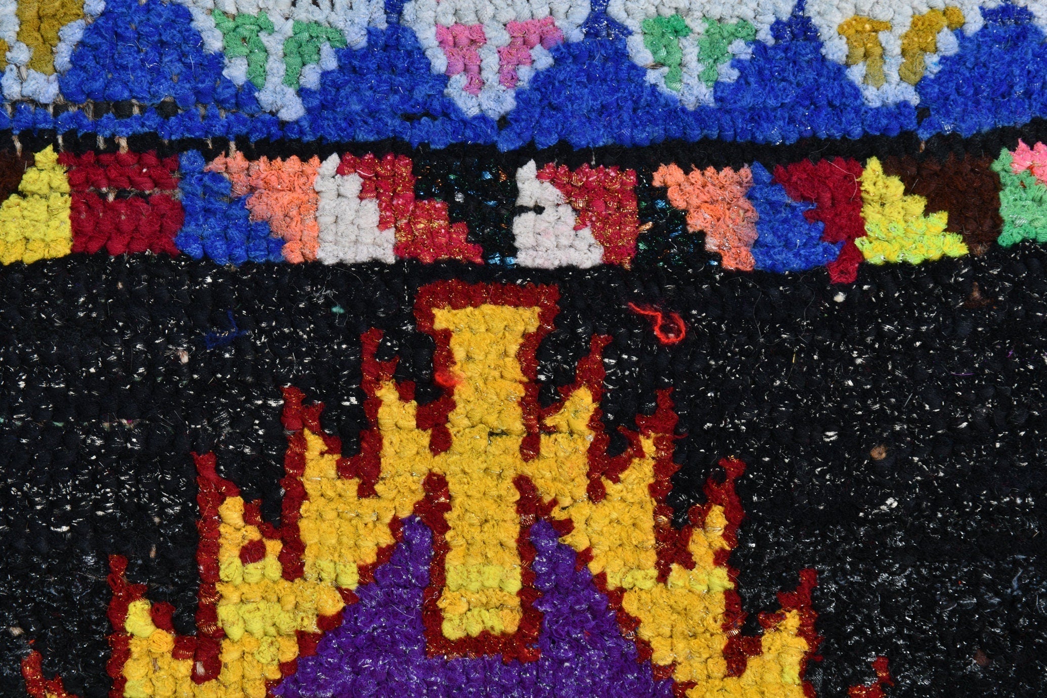 Turkish Vintage Herki Rug 2’11’ x 12’7’
