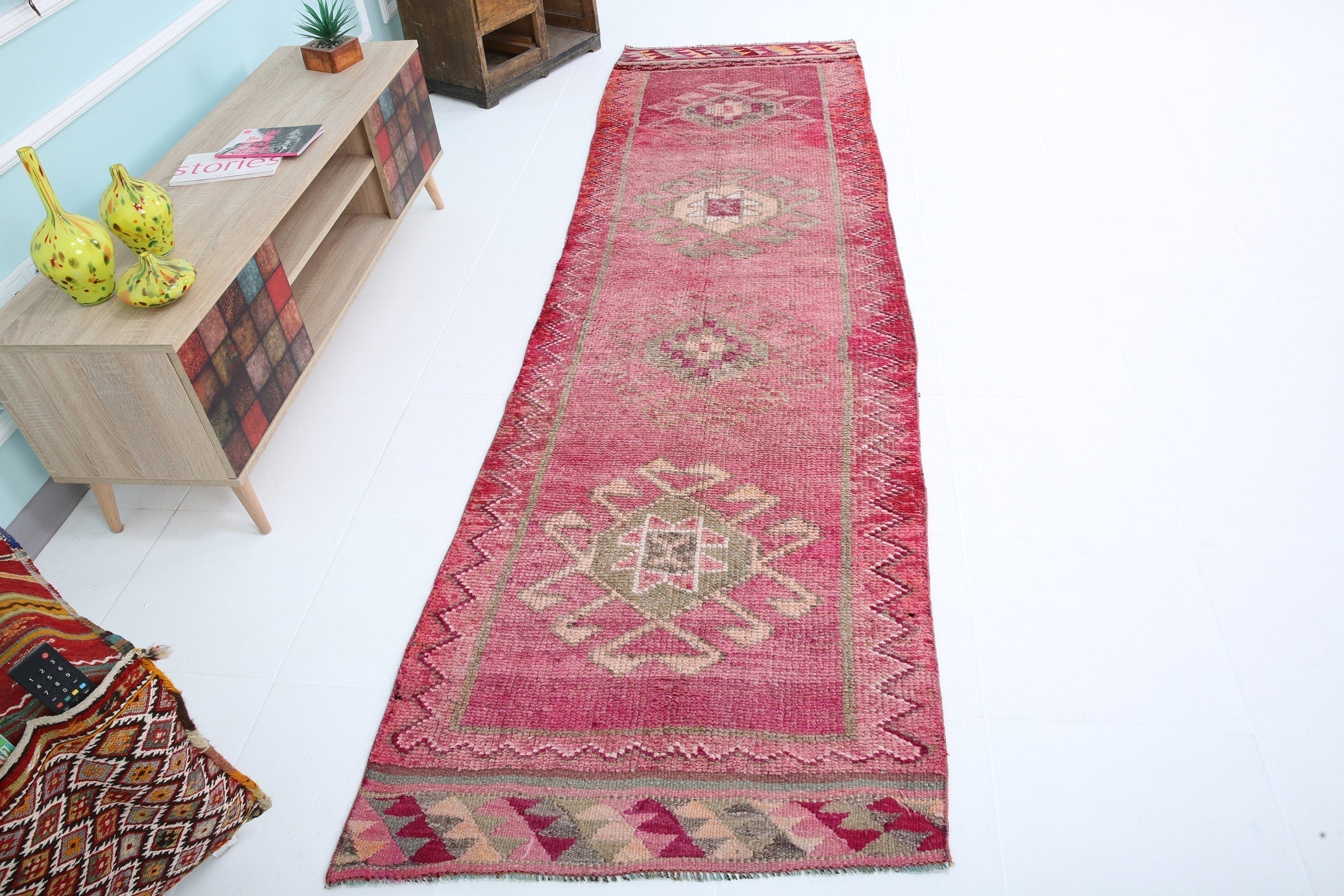 Turkish Vintage Herki Rug 2’12’’ x 10’8’’