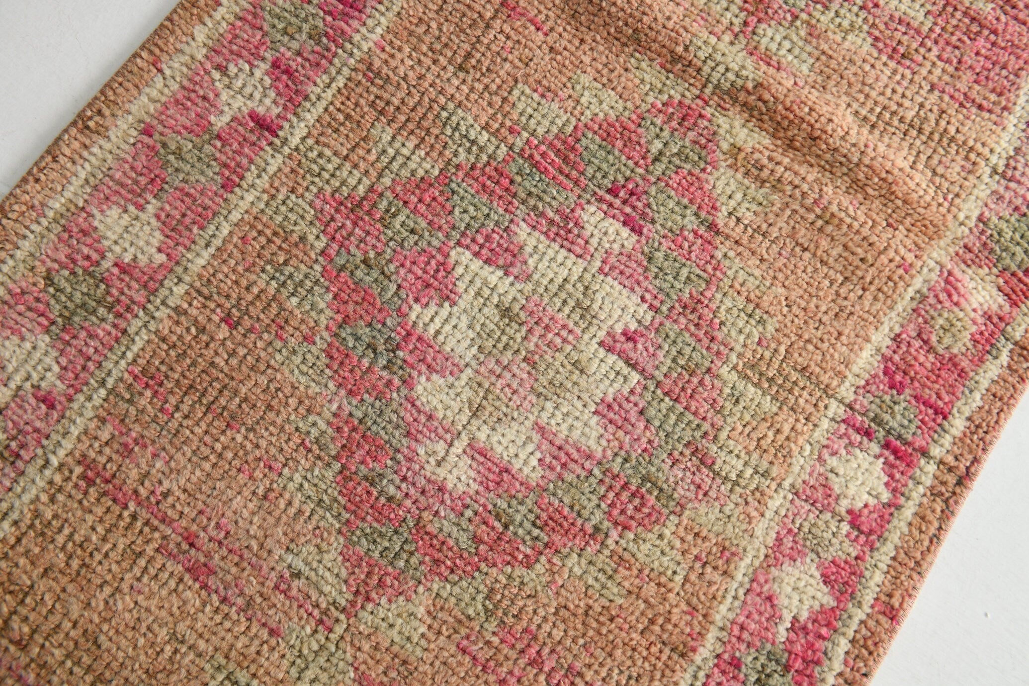 Turkish Vintage Herki Rug 2’4’ x 12’5’