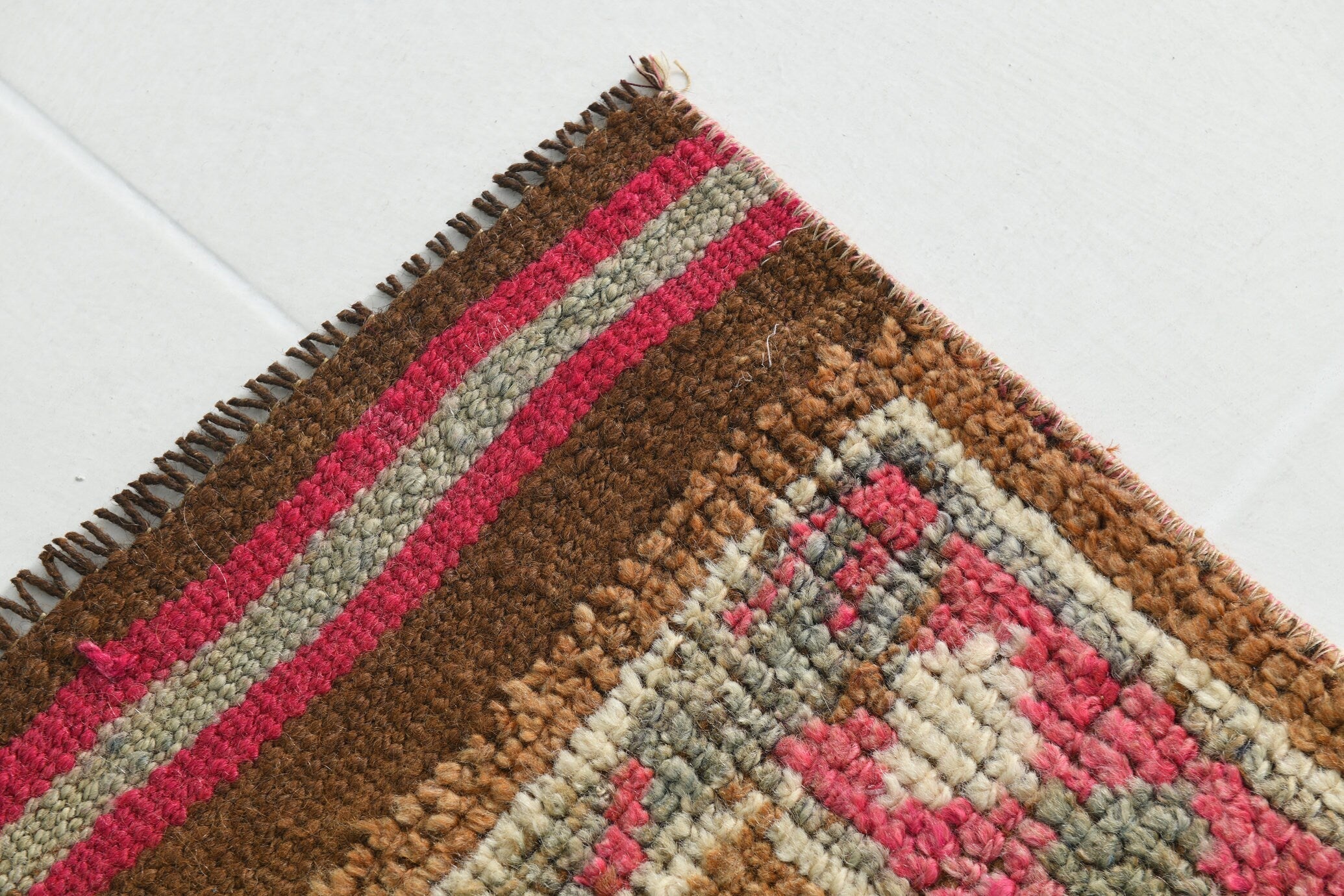 Turkish Vintage Herki Rug 2’4’ x 12’5’