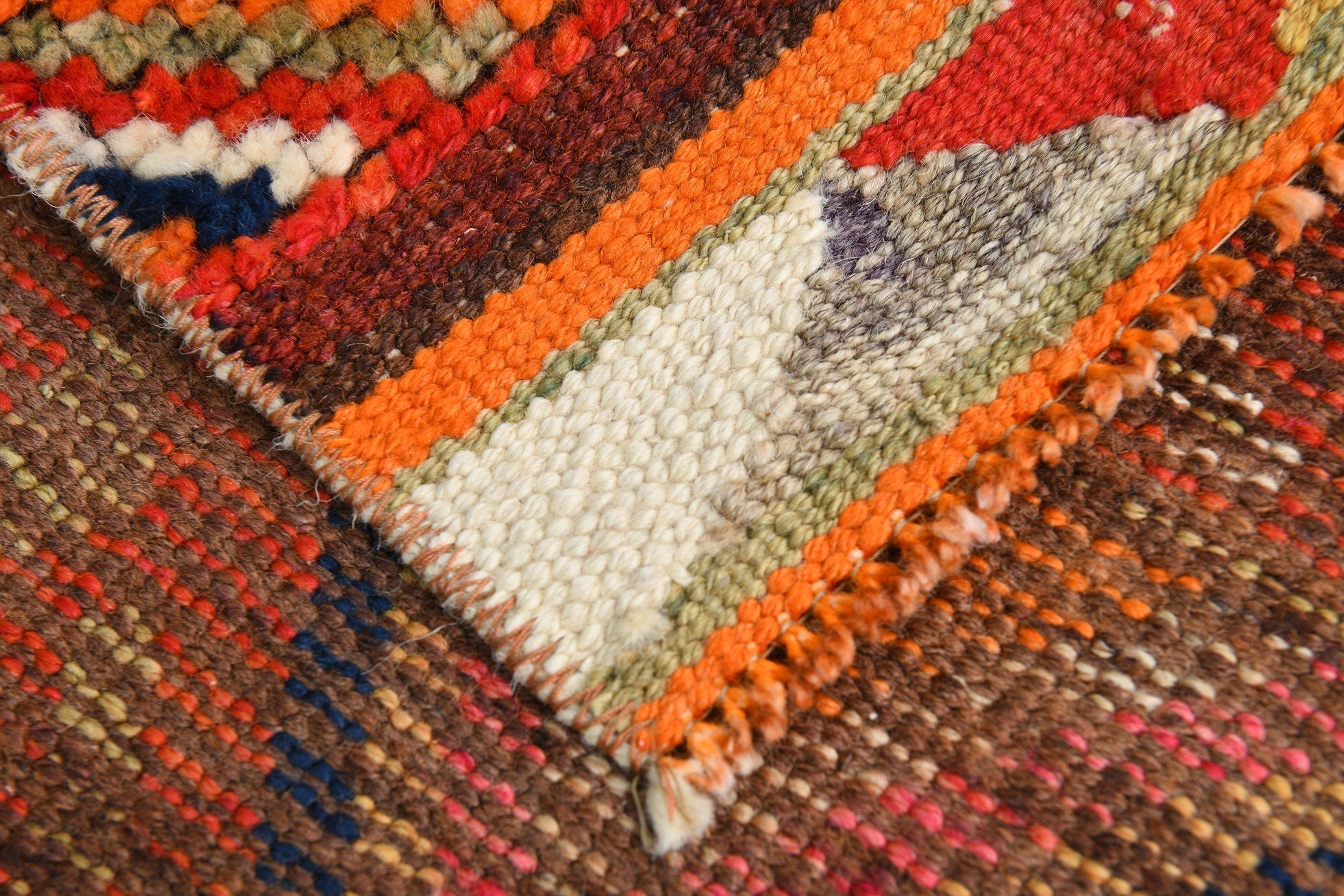 Turkish Vintage Herki Rug 2’6’ x 12’5’