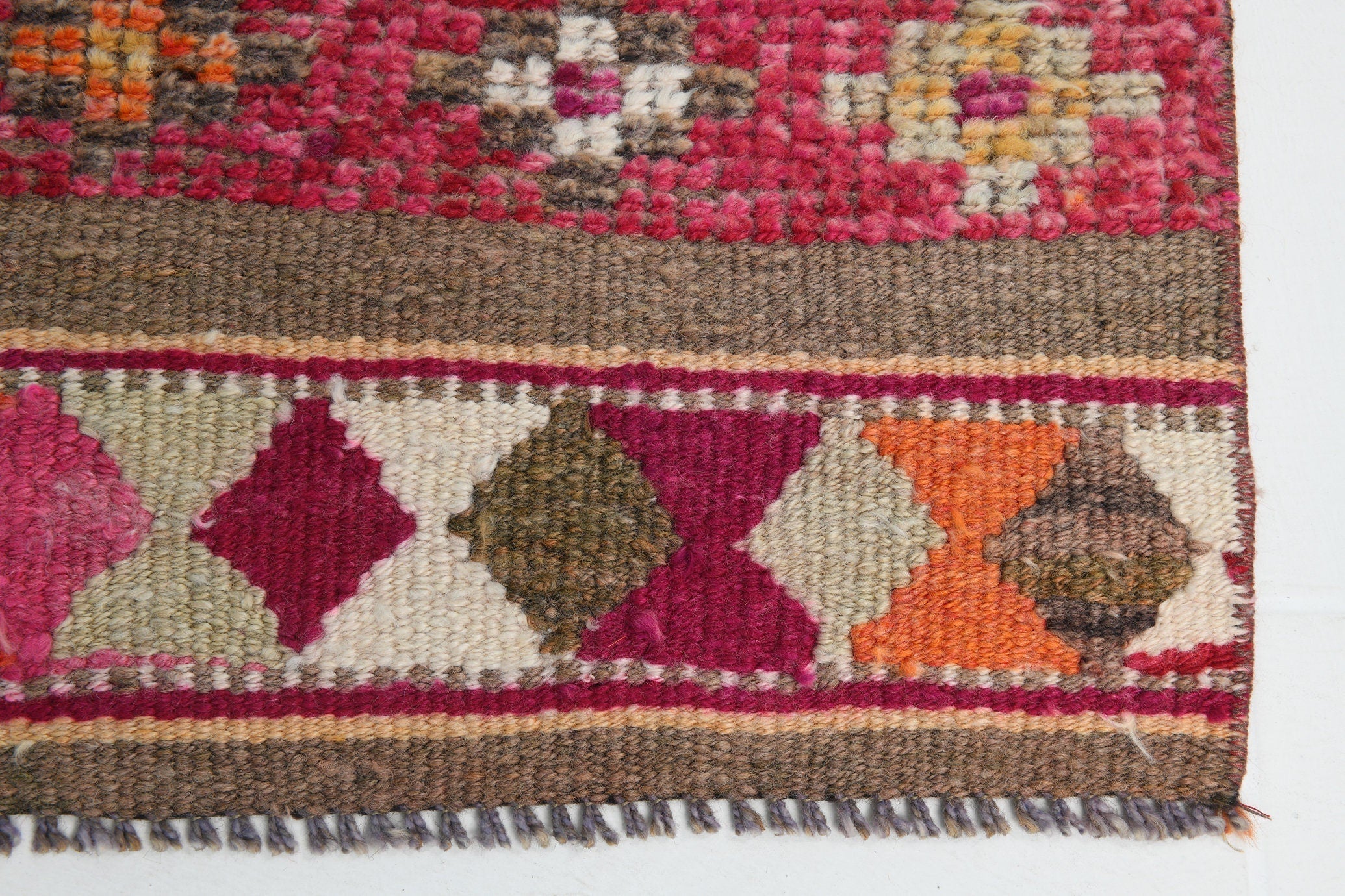 Turkish Vintage Herki Rug 2’6’ x 13’5’