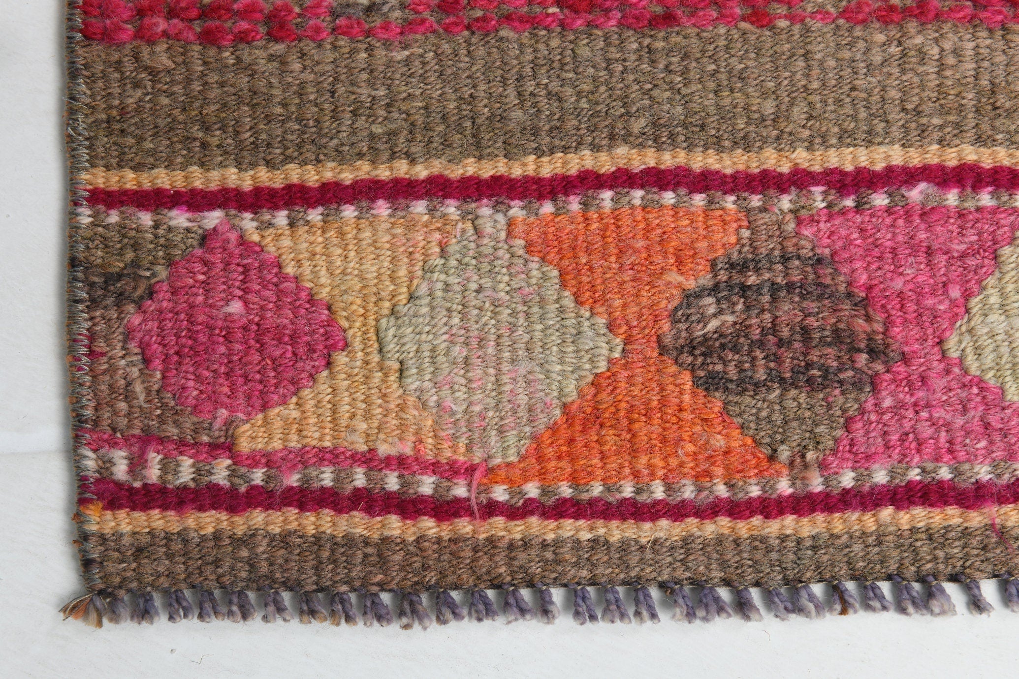 Turkish Vintage Herki Rug 2’6’ x 13’5’