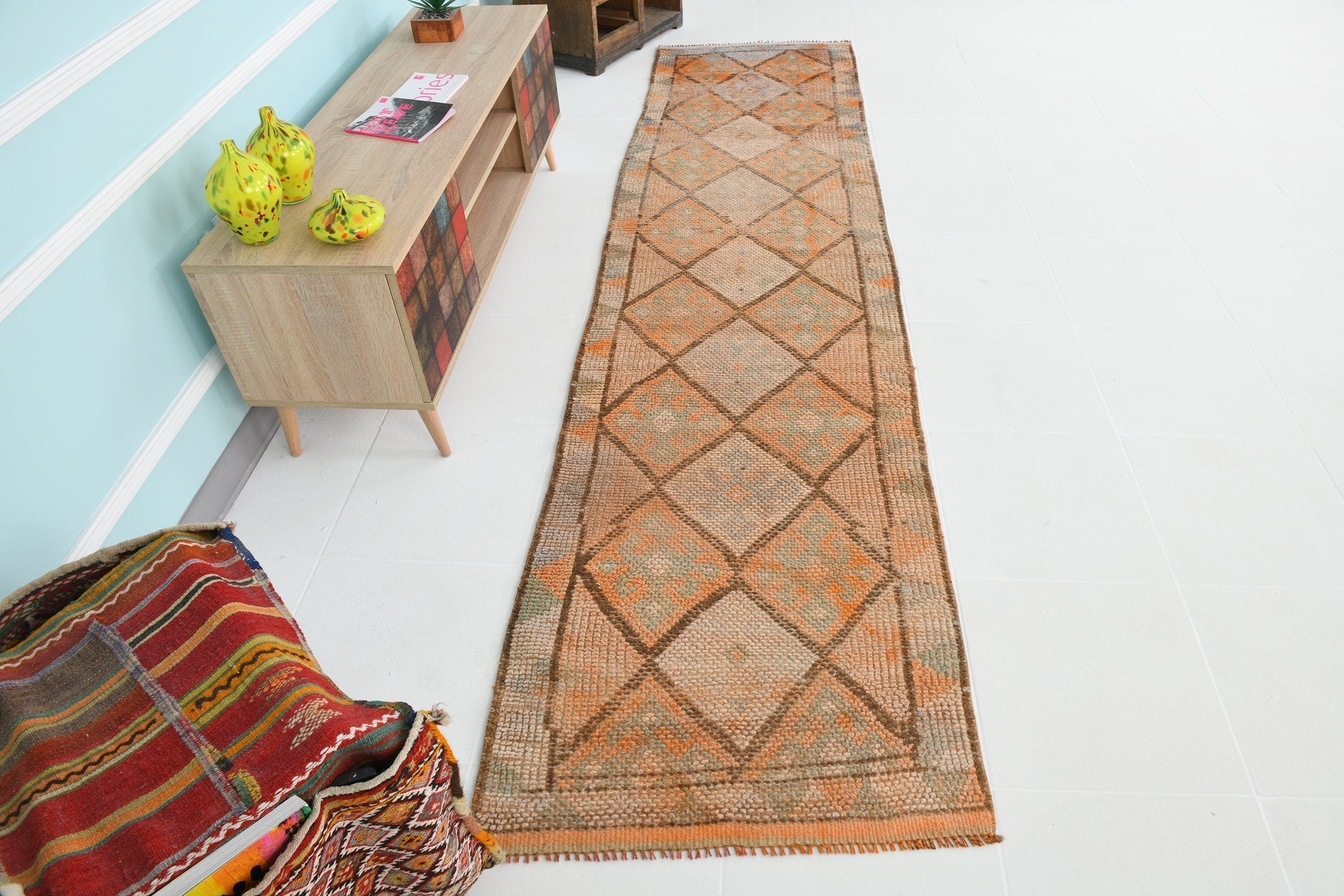 Turkish Vintage Herki Rug 2’7’’ x 10’9’’