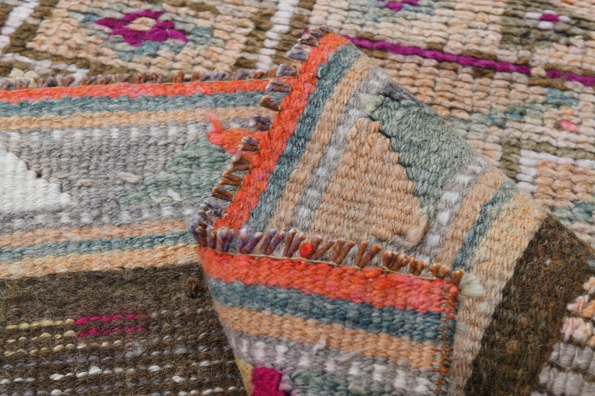 Turkish Vintage Herki Rug 2’7’’ x 11’3’’