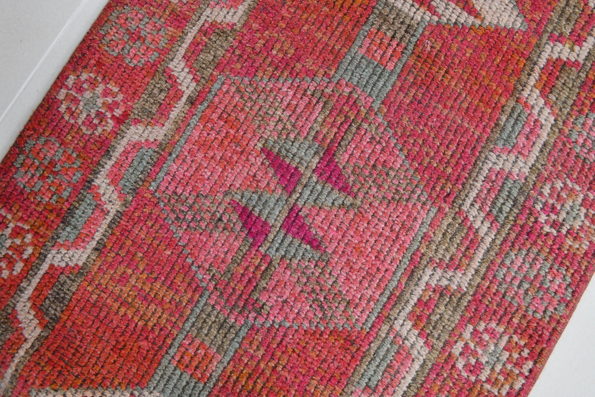 Turkish Vintage Herki Rug 2’8’’ x 11’9’’