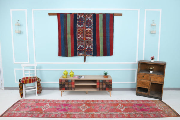 Turkish Vintage Herki Rug 2’8’’ x 11’9’’
