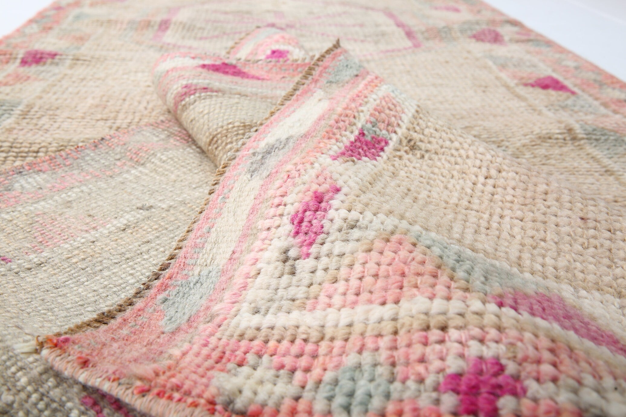 Turkish Vintage Herki Rug 2’8’ x 12’2’