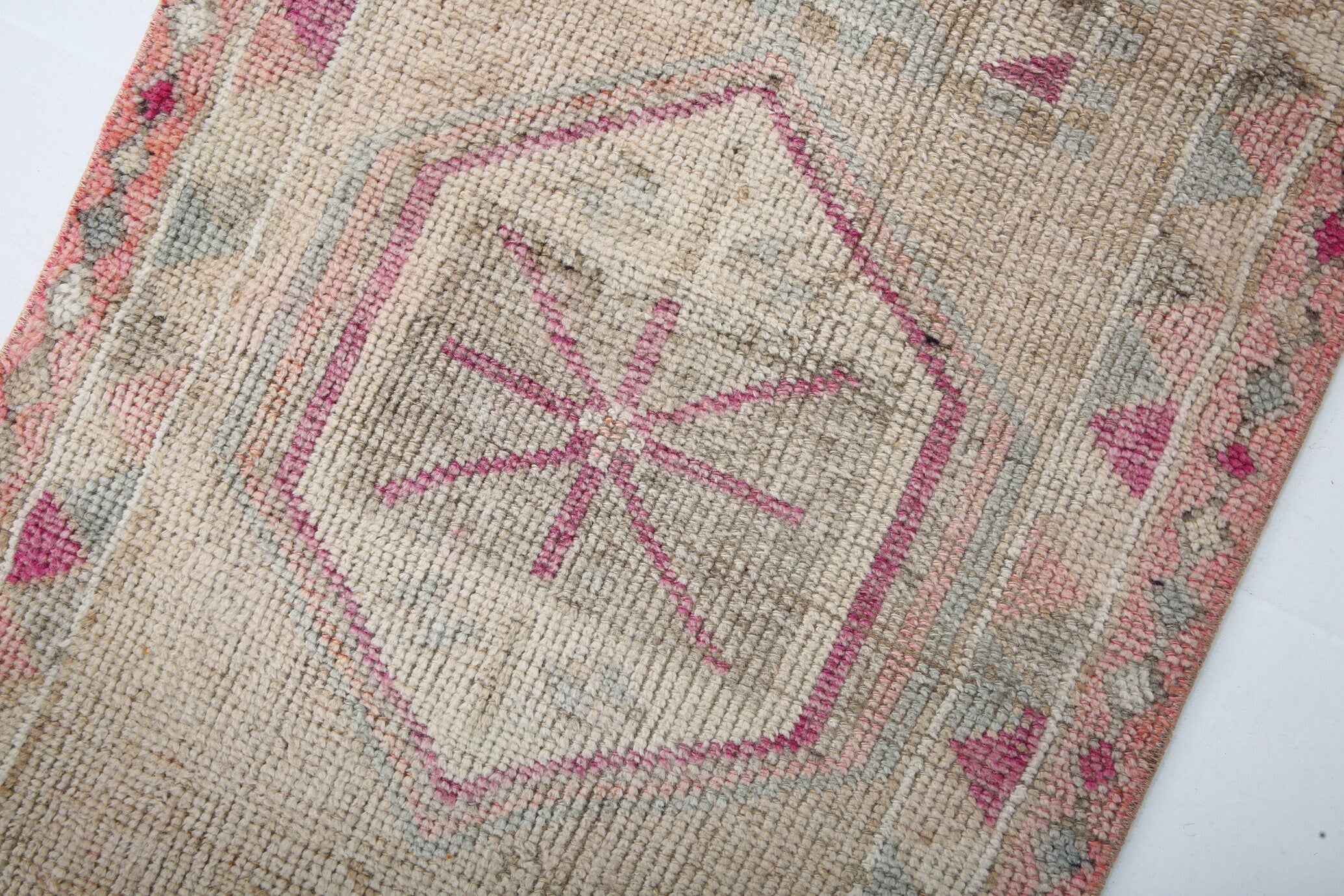 Turkish Vintage Herki Rug 2’8’ x 12’2’