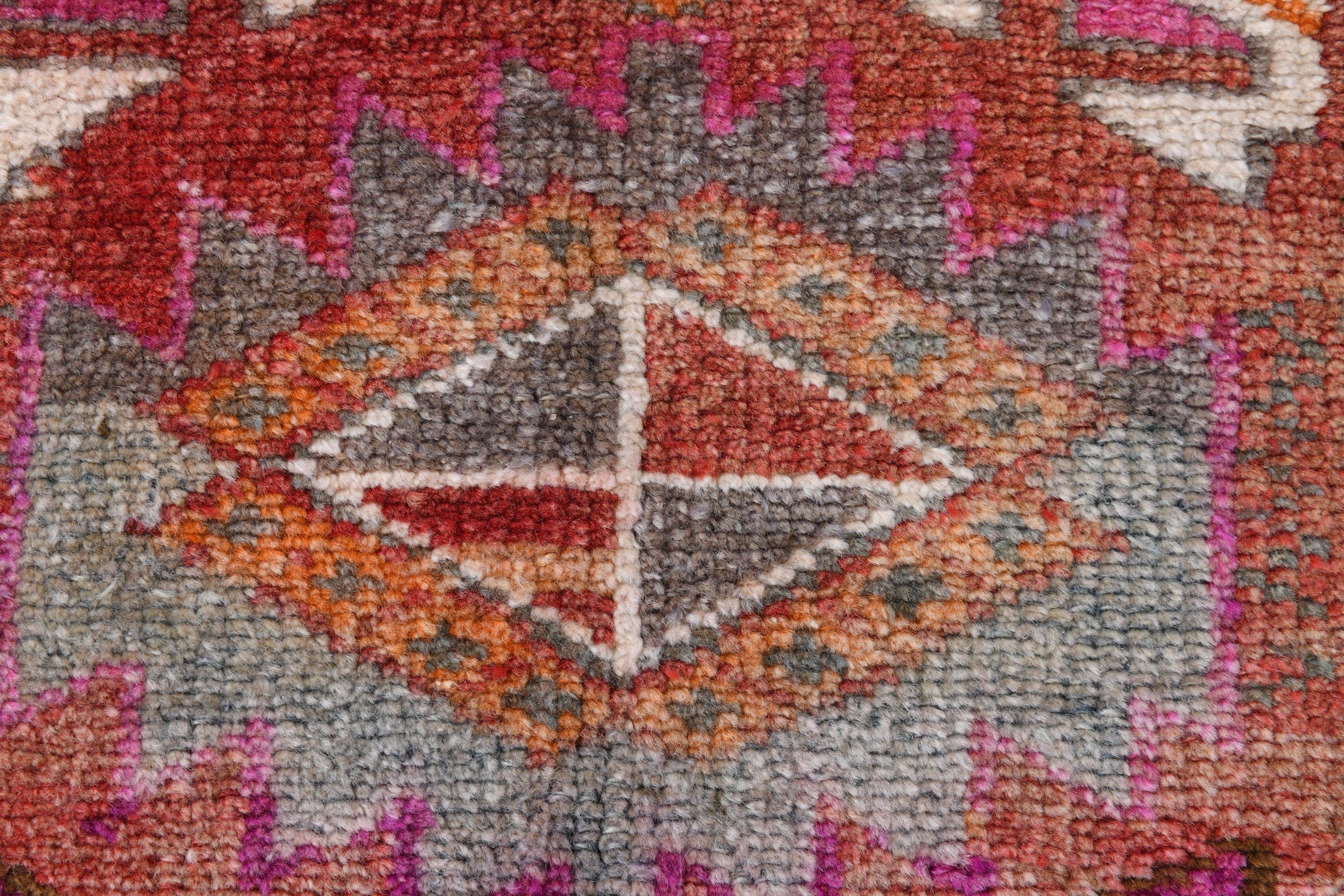 Turkish Vintage Herki Rug 2’8’ x 12’2’