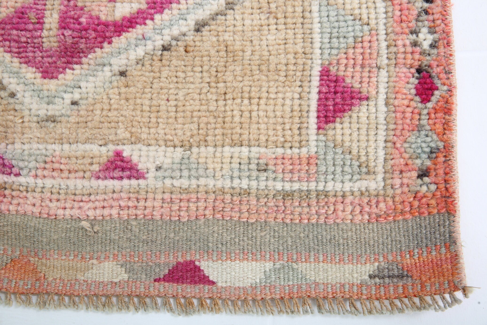 Turkish Vintage Herki Rug 2’8’ x 12’2’