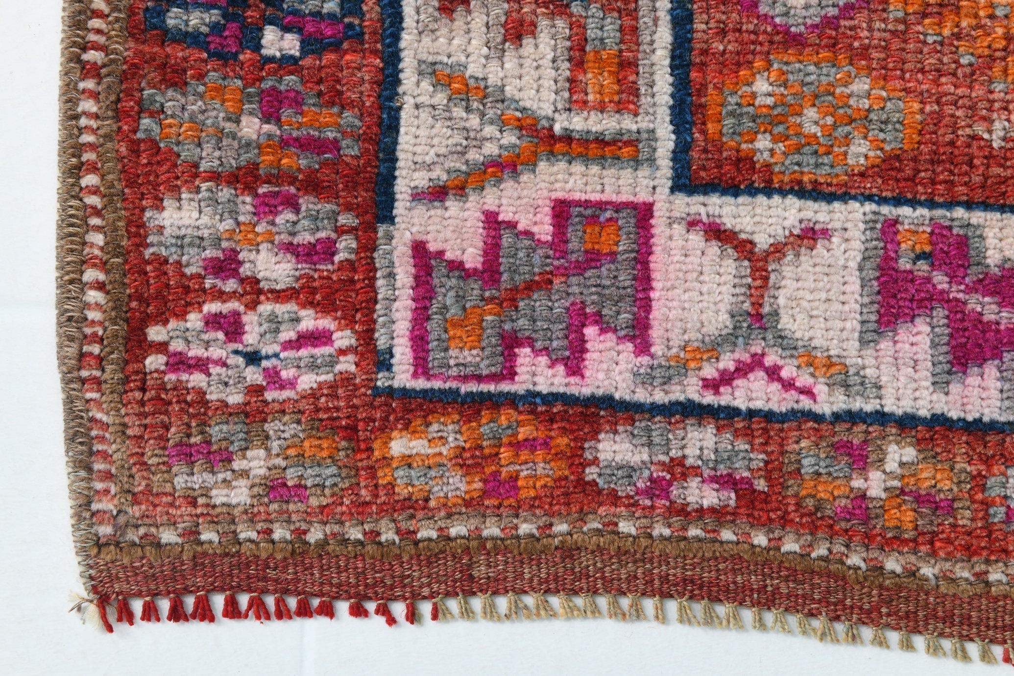 Turkish Vintage Herki Rug 2’8’ x 12’2’