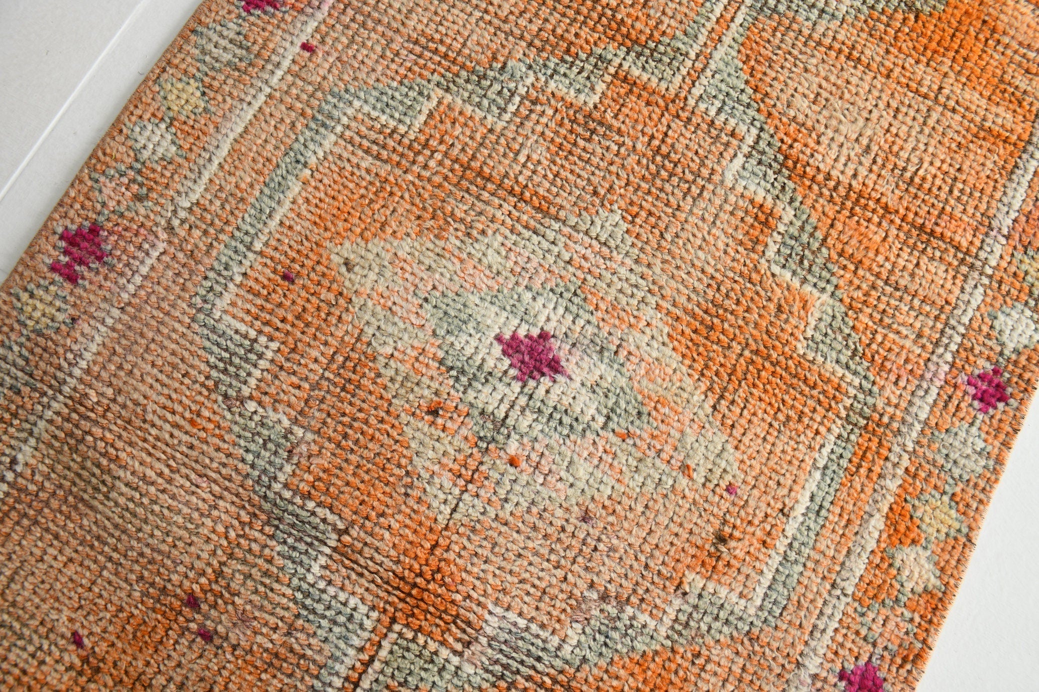 Turkish Vintage Herki Rug 2’9’ x 10’5’