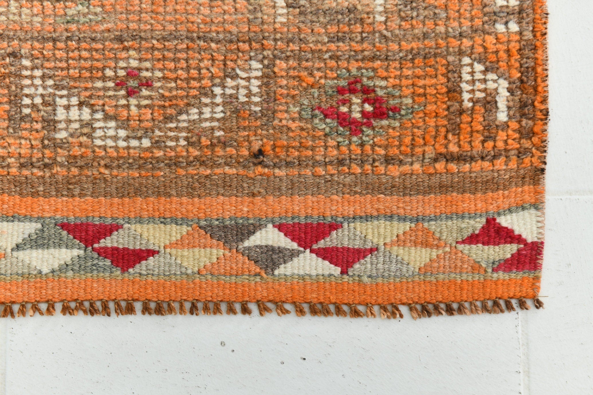 Turkish Vintage Herki Rug 2’9’ x 12’1’