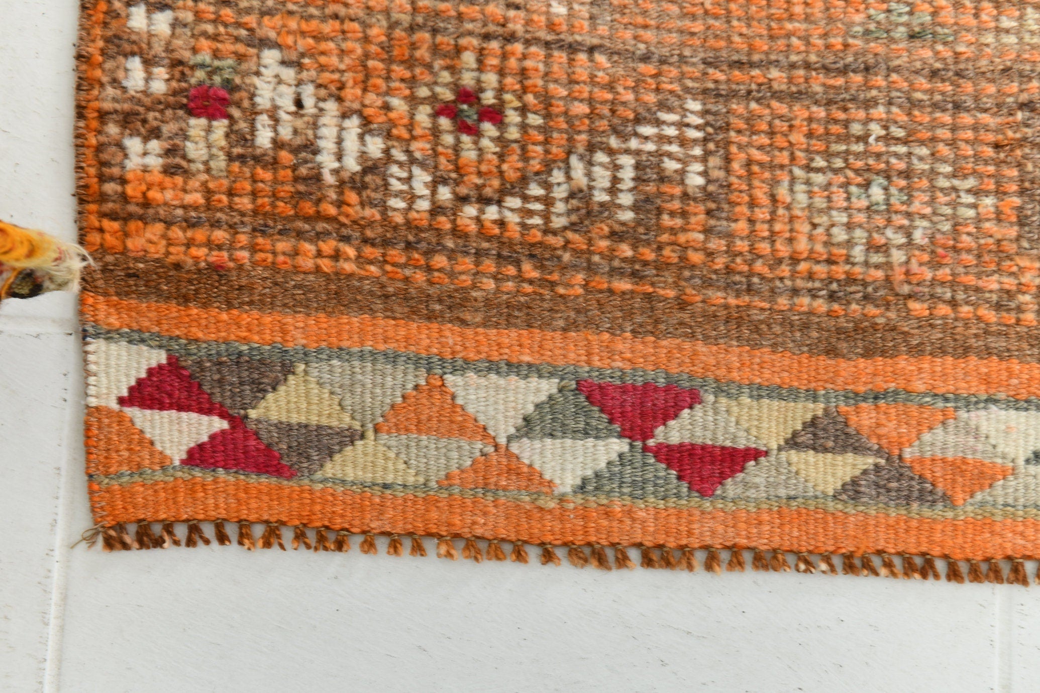Turkish Vintage Herki Rug 2’9’ x 12’1’